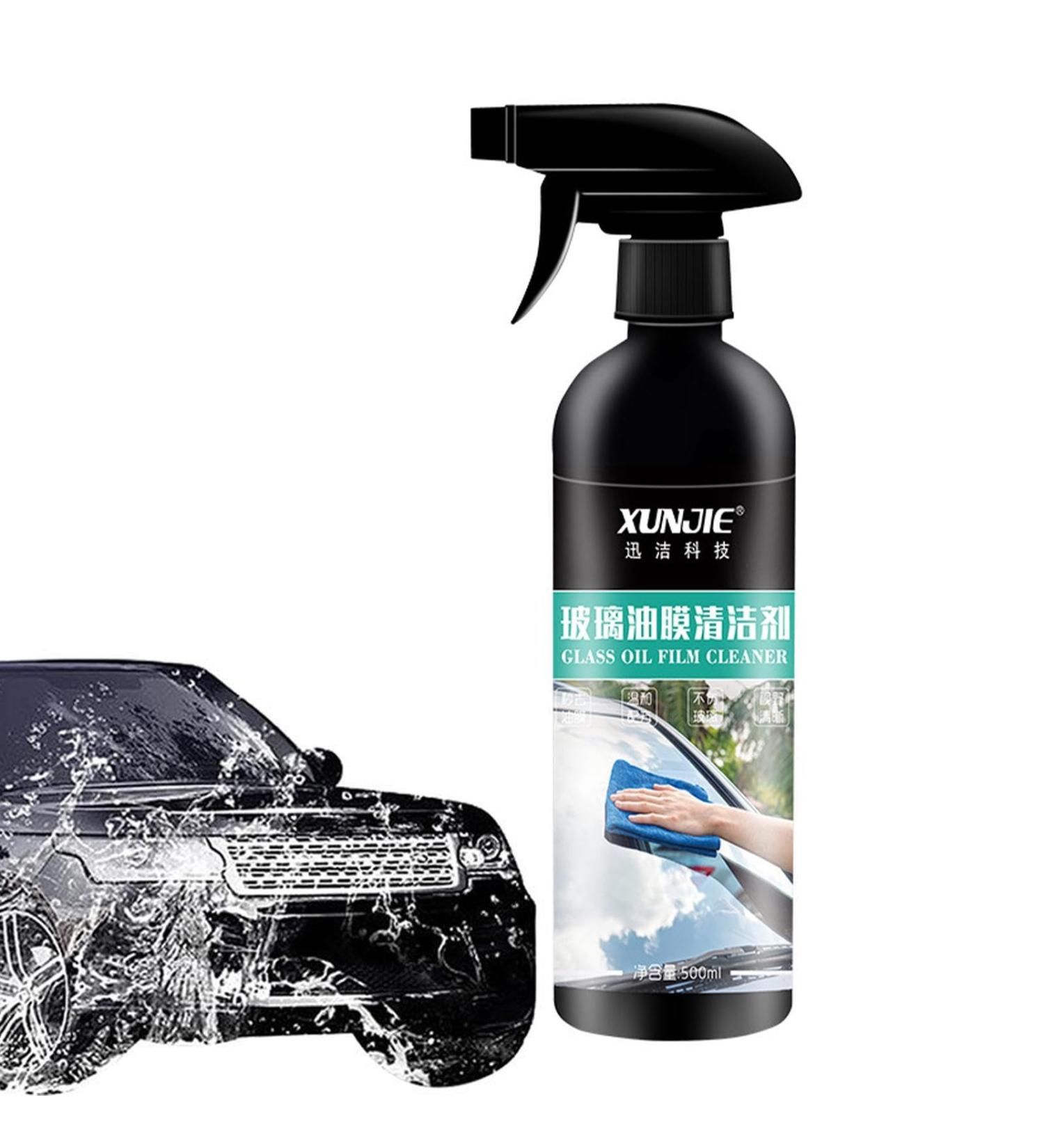 Car Oil Film Remover 500ML Outdoor Window Cleaner Glass Polishing Kit Car Glass Cleaner Gentle for Water Spots Bird Droppings Coatings Polish and Restore Glass to Clear Cle-ca - Buy Online on GoSupps.com