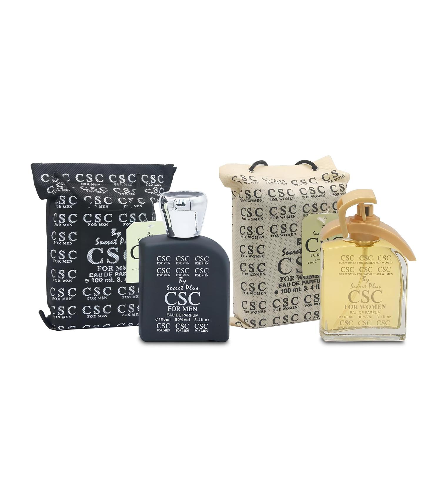 CSC Couple Set Perfume for Women/Men Eau De Parfum - Amber Floral Jasmine Bourbon Vanilla & Woods Oriental-Floral Women/Men Cologne with a Modern Twist Elegant 100ml Bottle for Best Gift - Buy Online on GoSupps.com