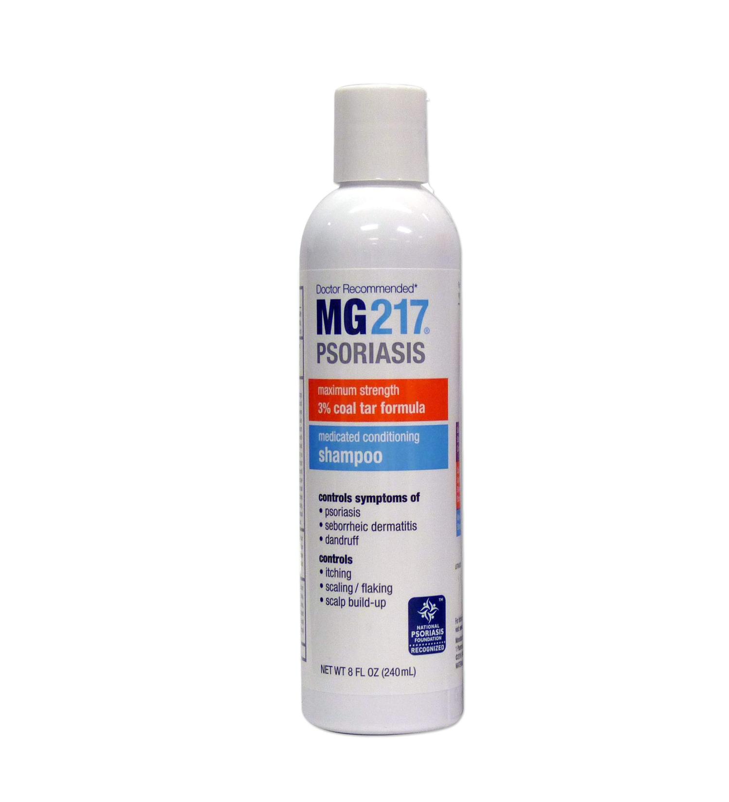 MG217 Psoriasis Medicated Conditioning Coal Tar Shampoo 8oz - Soothes Itchy Scalp & Flakes - Buy Online on GoSupps.com