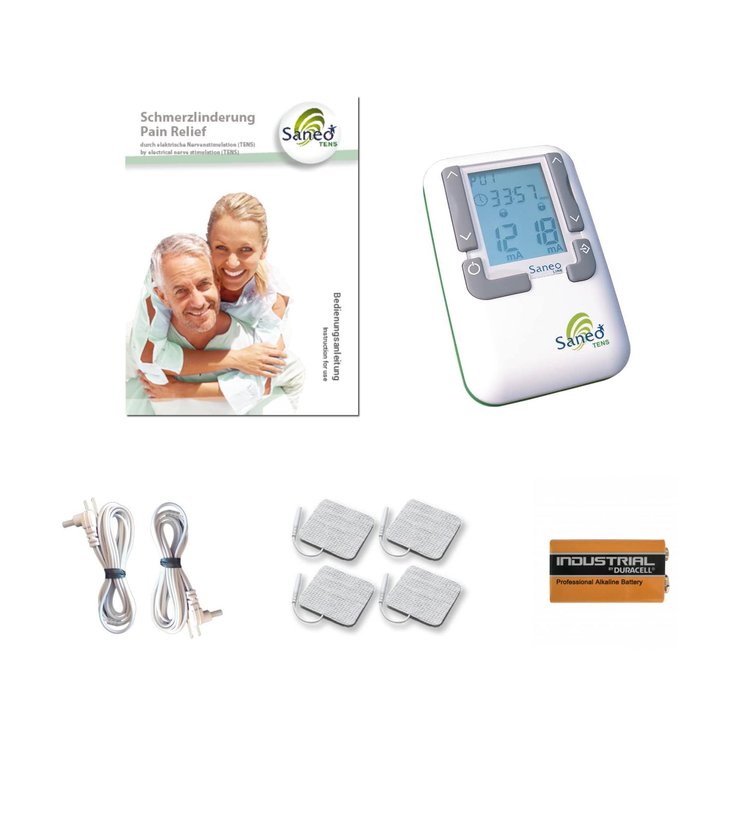 Sanotens Pain Relief TENS Device - German Quality Nerve Stimulator for Full Body Pain Relief | Medical Electrotherapy Product - Buy Online on GoSupps.com