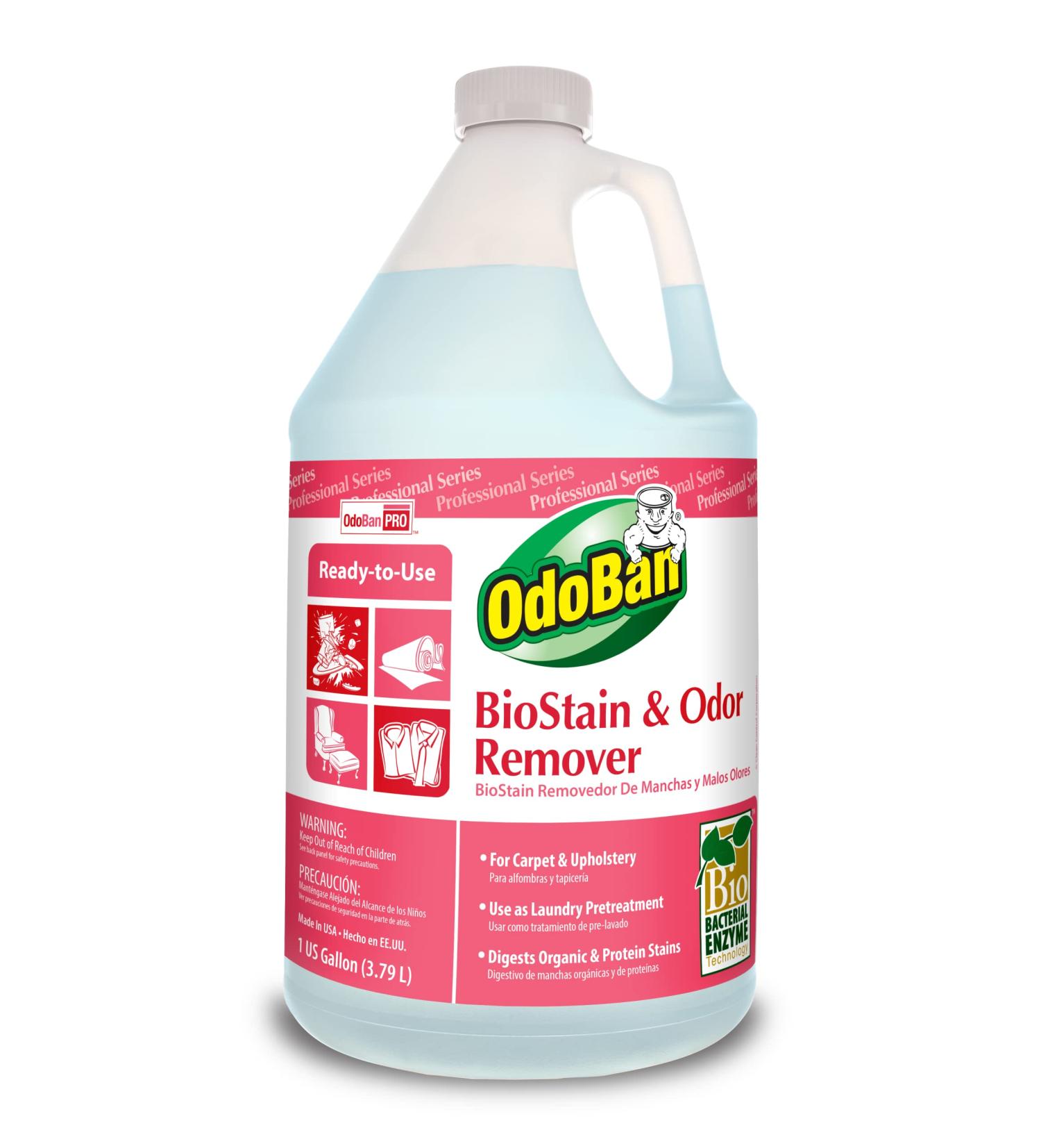 OdoBan Professional BioStain & Odor Remover - 1 Gallon | Ready-to-Use Cleaning Solution - Buy Online on GoSupps.com
