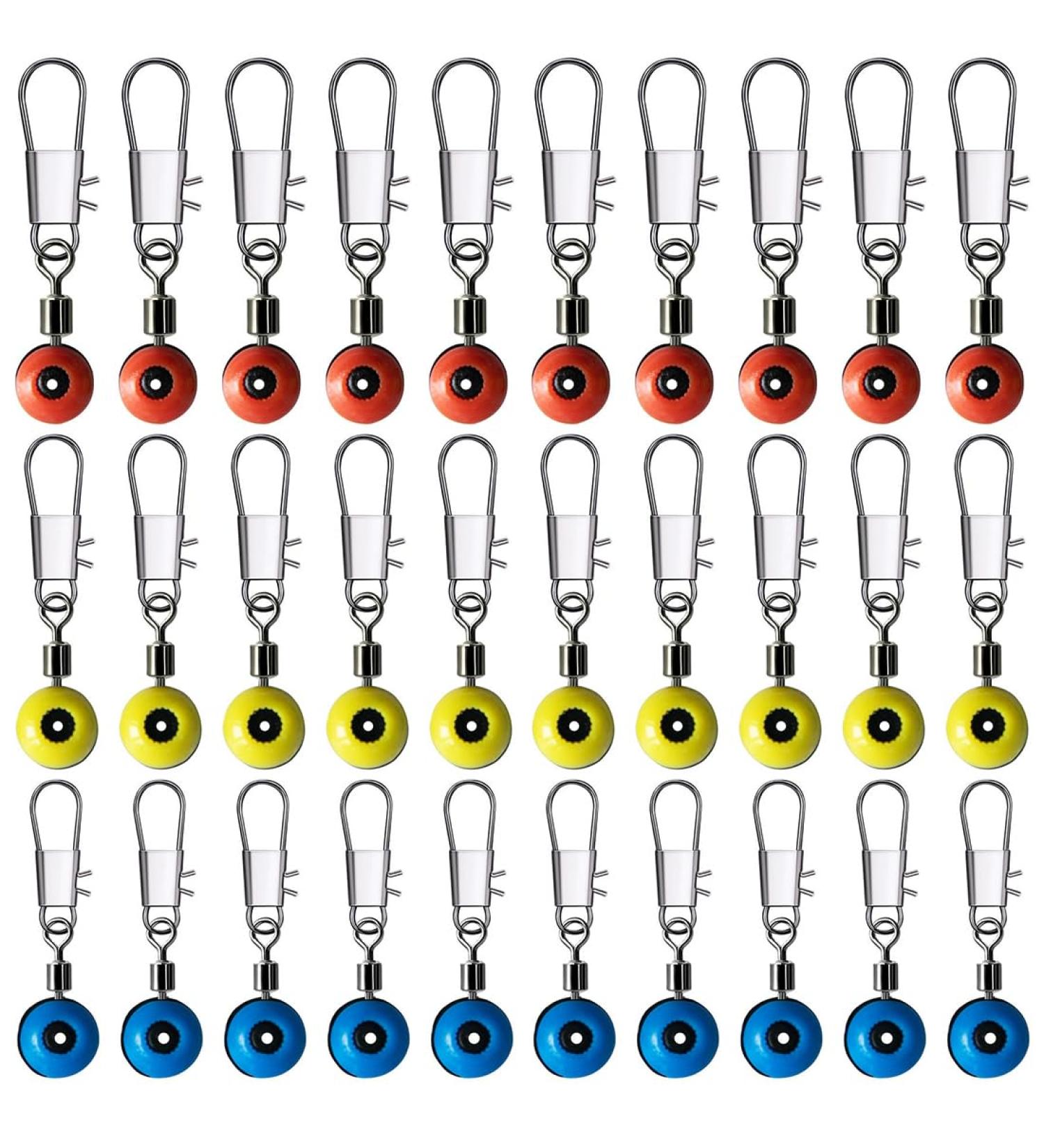 60 PCS Fishing Barrel Swivels with Snap - High-Quality Fishing Swivels in 3 Sizes | Essential Fishing Accessories for Anglers - Buy Online on GoSupps.com