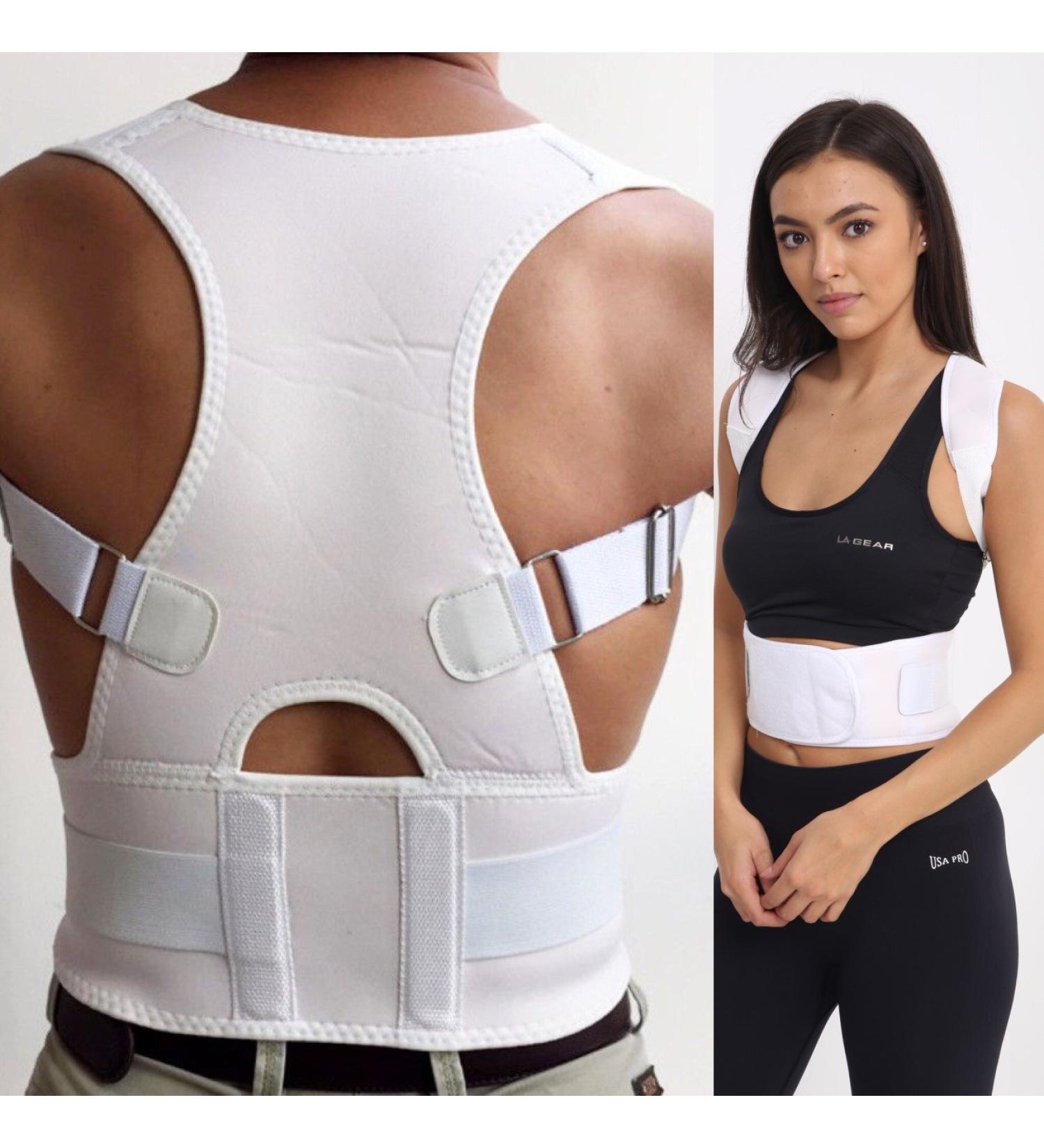 Posture Corrector Magnetic Deluxe with Adjustable Straps - Large White - Buy Online on GoSupps.com