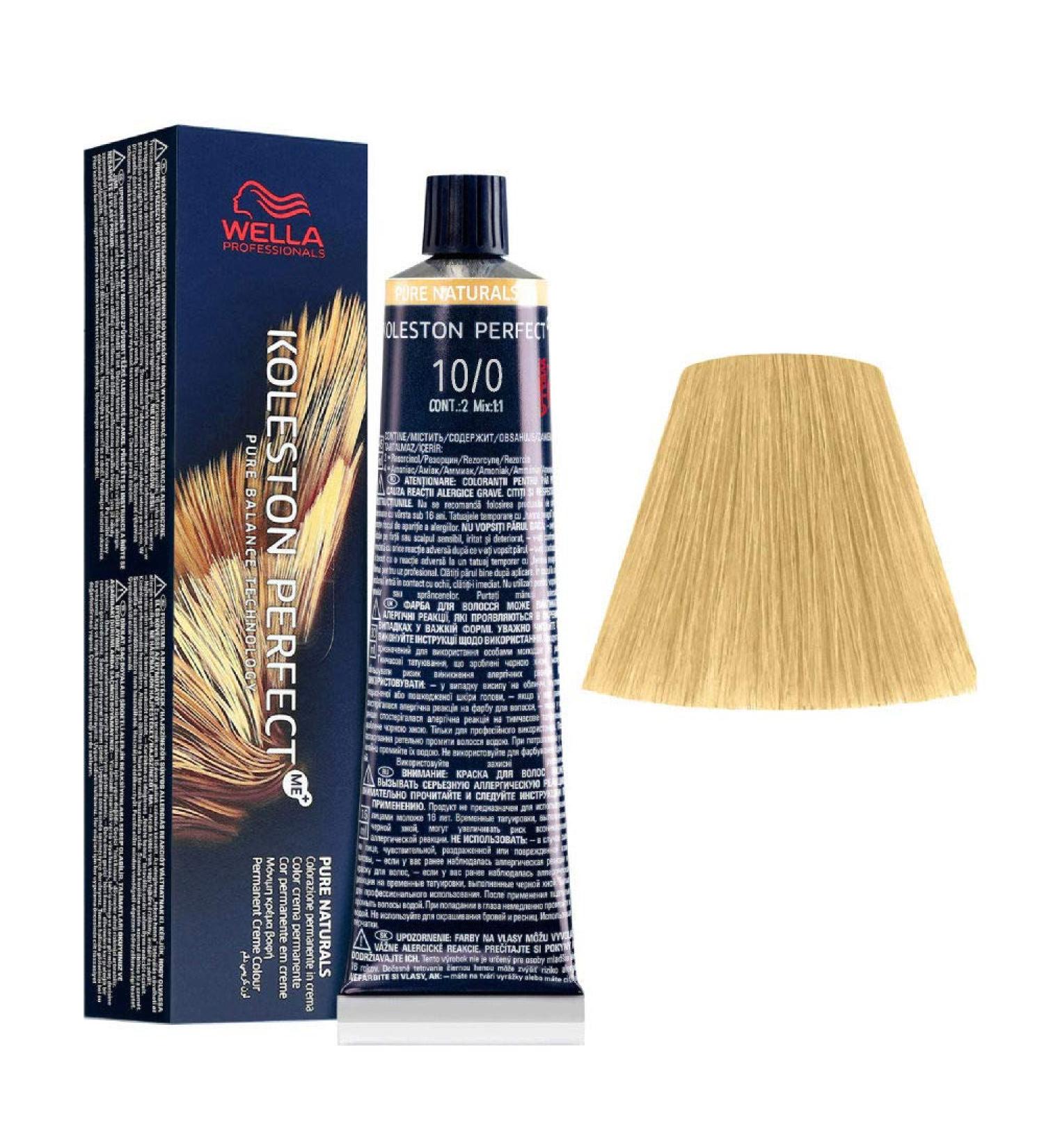 Wella Professionals Koleston Perfect Me + Pure Naturals 10/0 Light Blonde 60 ml