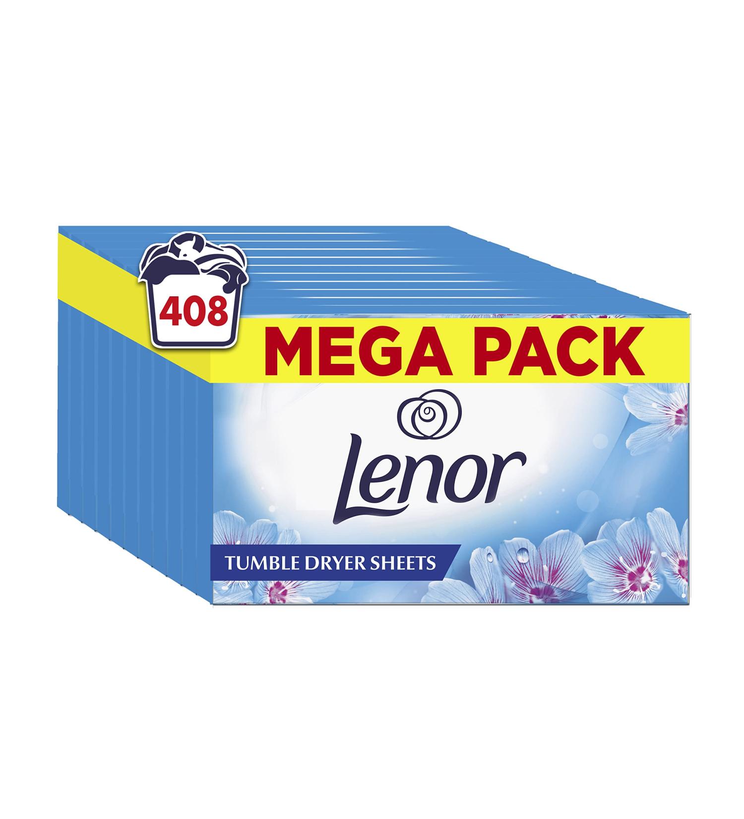 Lenor Tumble Dryer Sheets 408 (34x12) - Spring Awakening Scent | Long Lasting Freshness - Buy Online on GoSupps.com