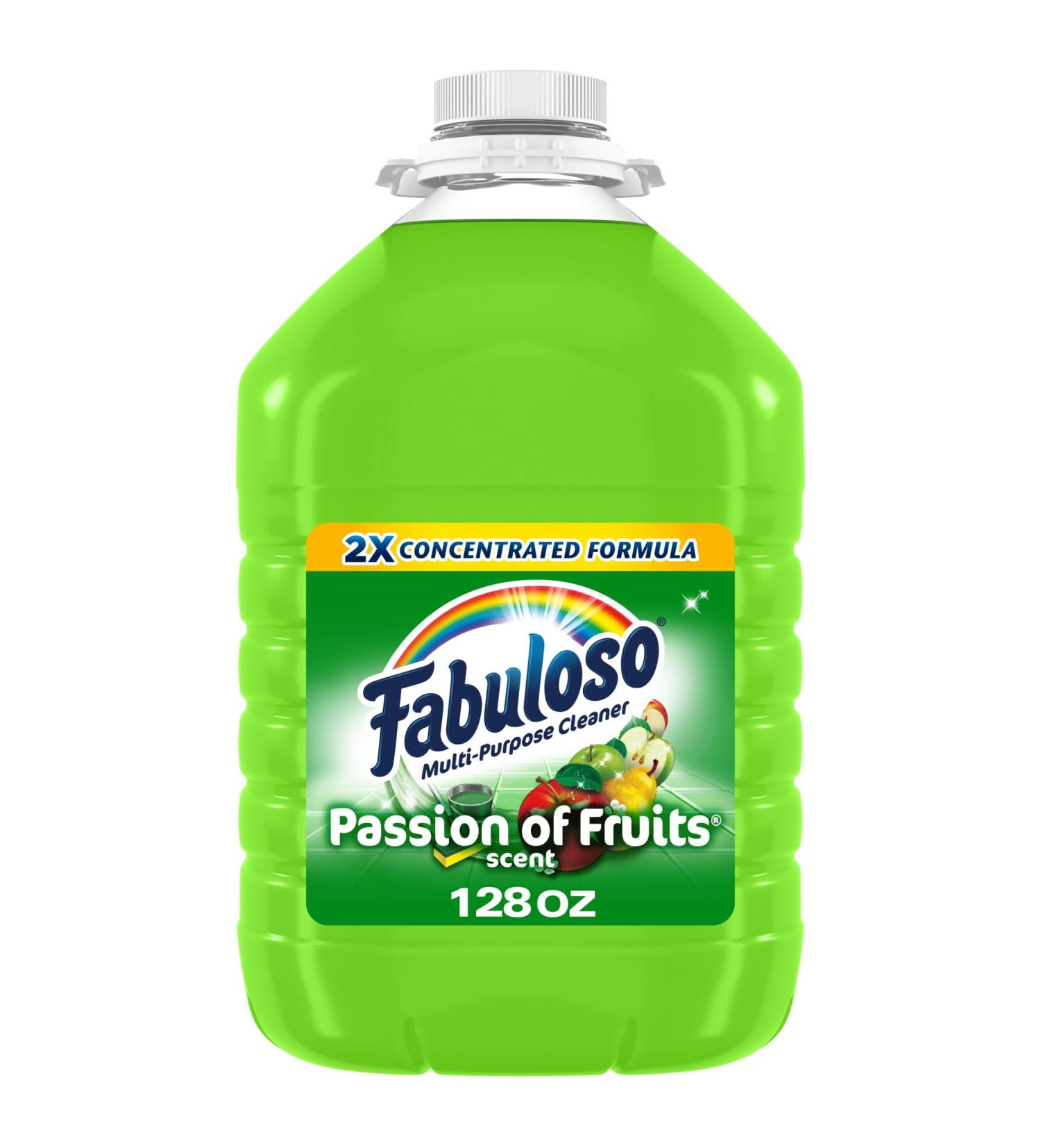 Fabuloso Liquid Cleaner Passion Fruit 128 Oz Multi-Surface Cleaner for Fresh Scents | Shop Internationally - Buy Online on GoSupps.com