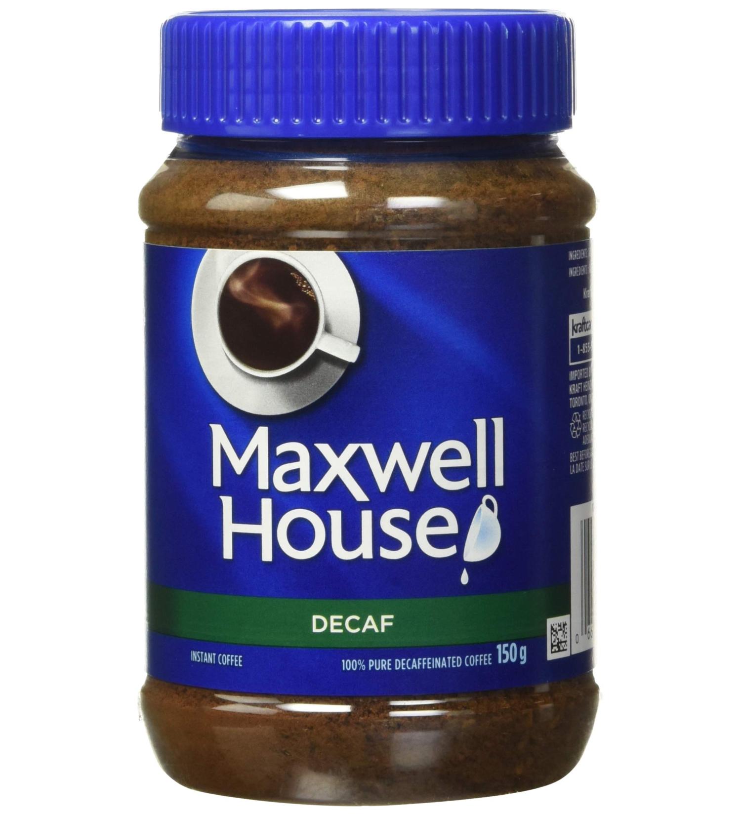 Maxwell House Decaf Instant Coffee 150g (Pack of 12) Decaf 150g (Pack of 12) - Buy Online on GoSupps.com