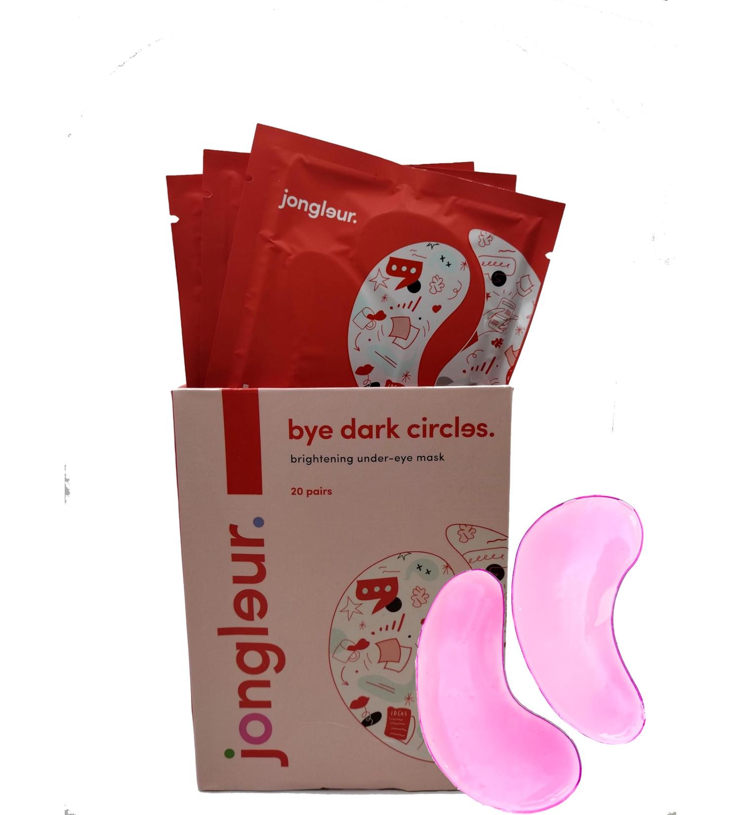 JONGLEUR Eye Mask Under Eye Patches - Brightening Under Eye Masks for Dark Circles & Puffiness - 20 Pairs - Buy Online on GoSupps.com