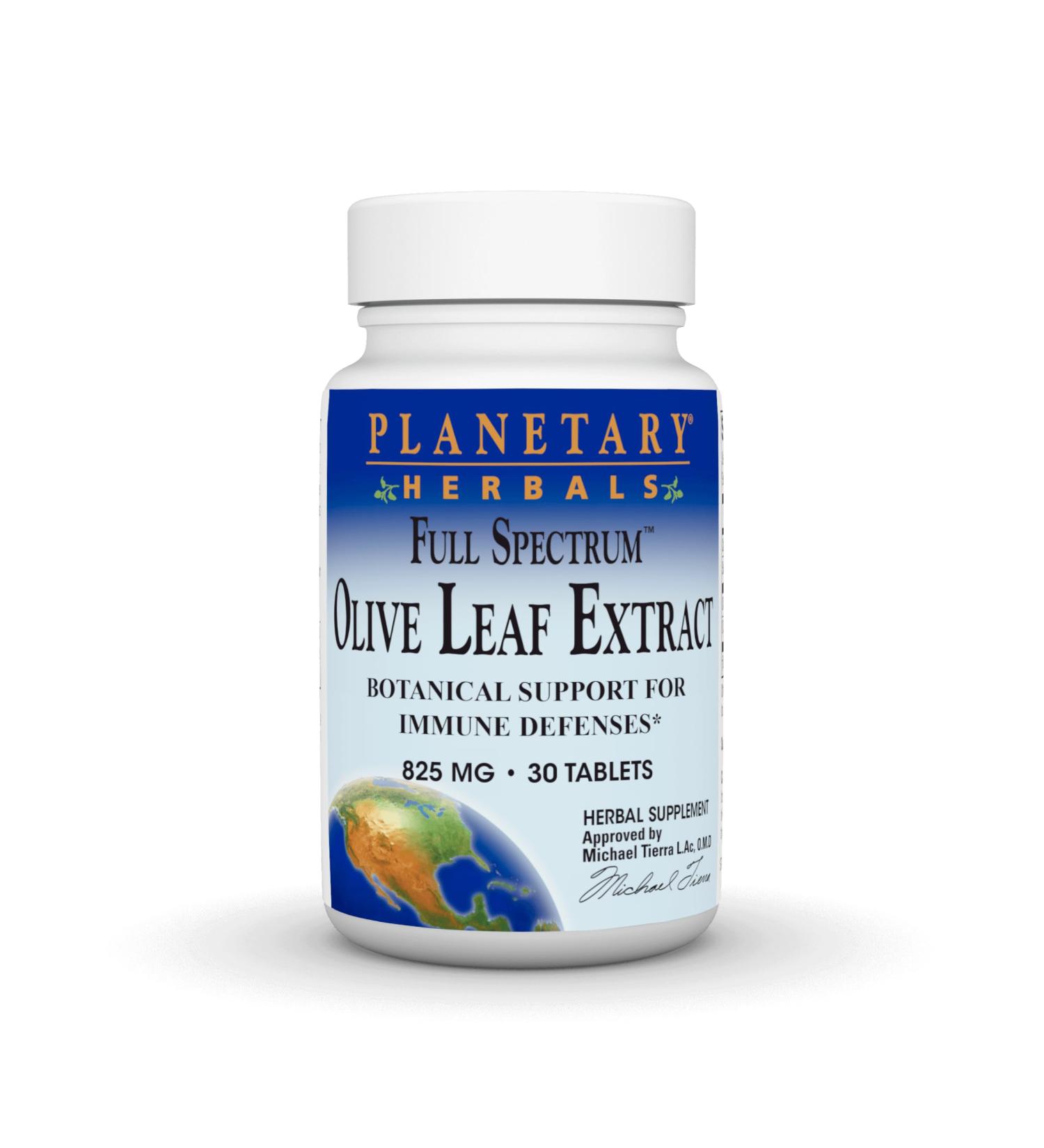 Planetary Herbals Full Spectrum Olive Leaf Extract Tablets 30 Count - Buy Online on GoSupps.com
