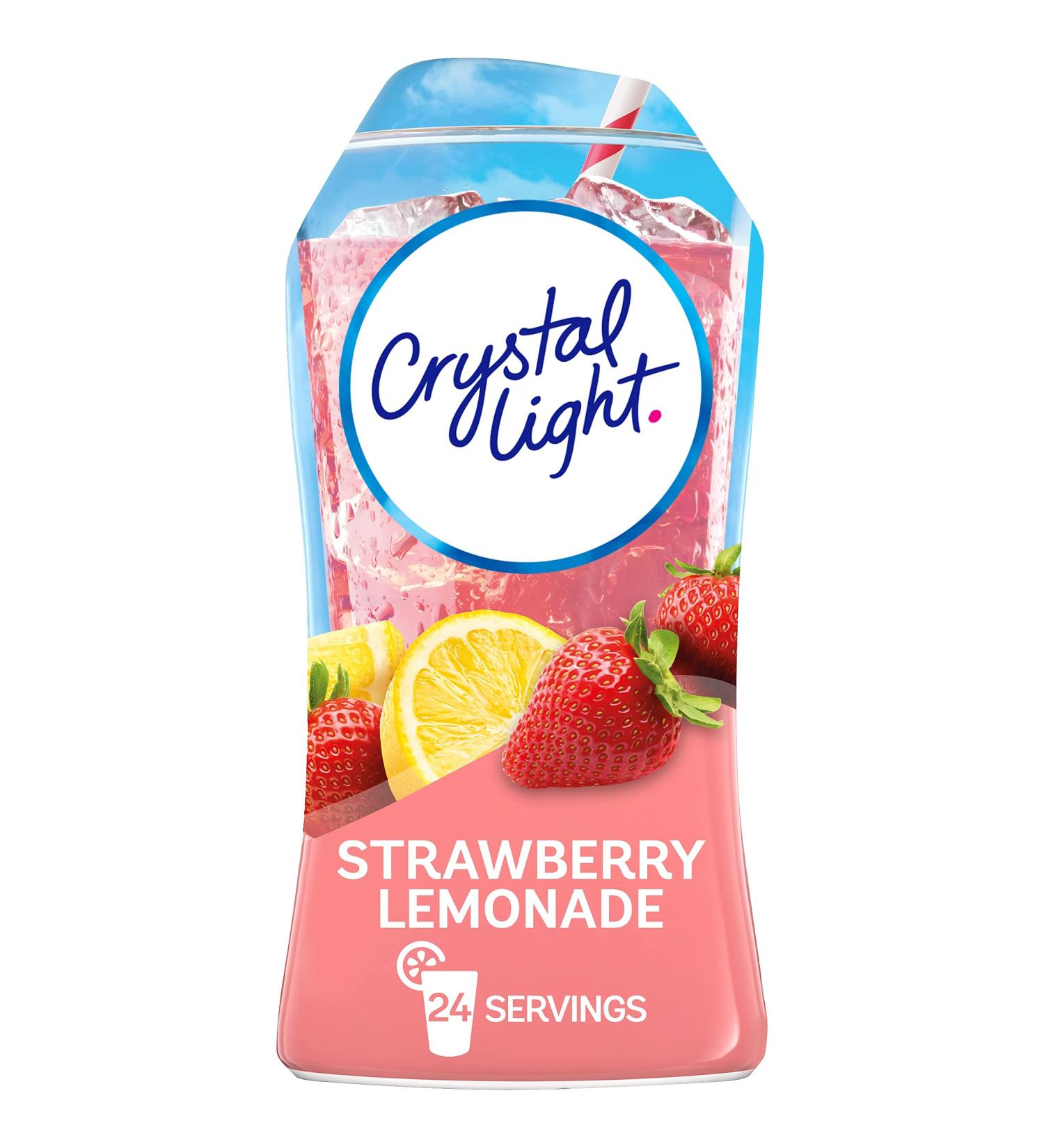 Crystal Light Liquid Strawberry Lemonade Naturally Flavored Drink Mix  1.62 fl oz Bottle Strawberry Lemonade 1.62 Fl Oz (Pack of 1) - Buy Online on GoSupps.com