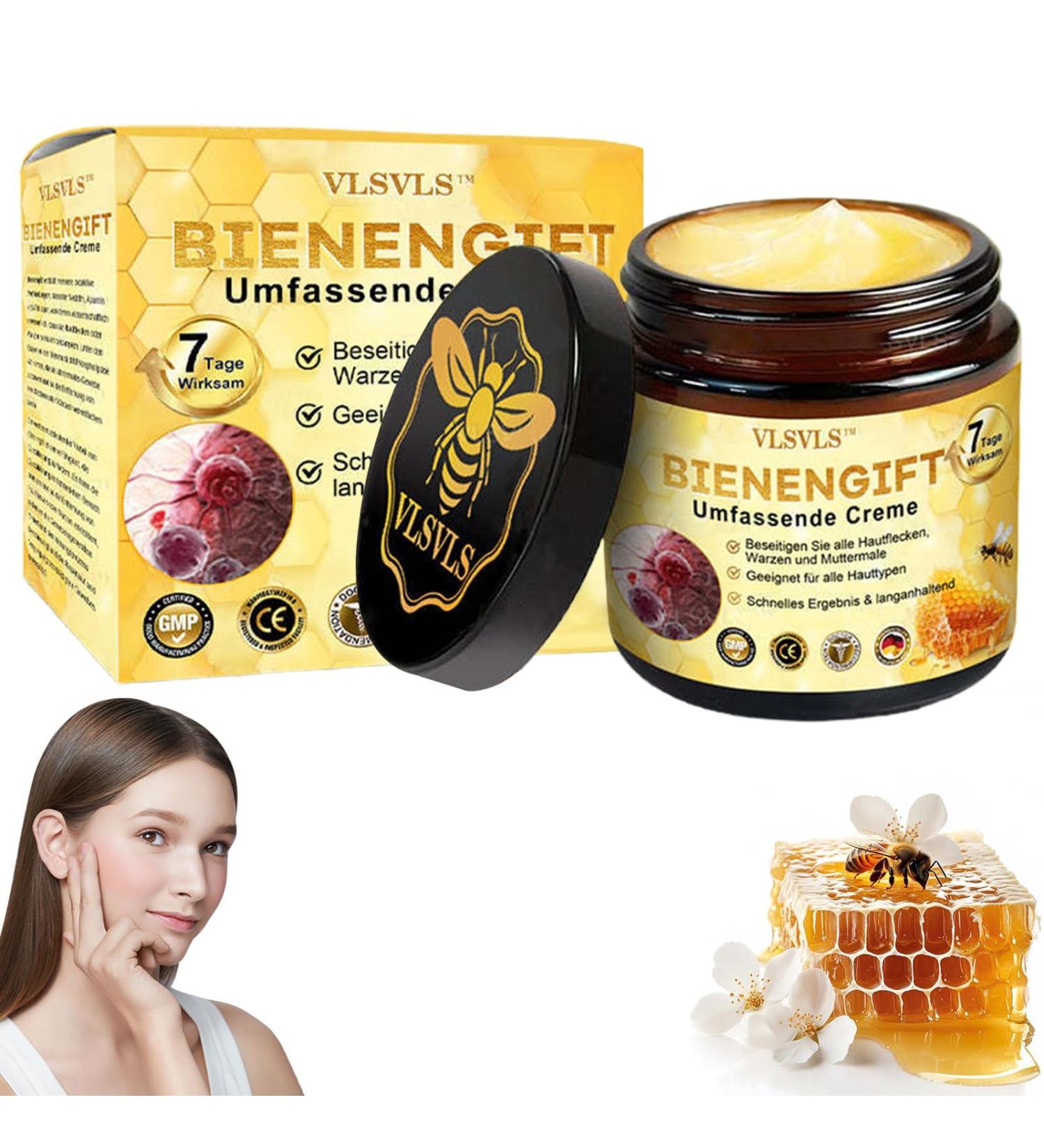 VLSVLS Type Heading Cremes VLSVLS Be Venom Huid Treatment cream 30ml Bee Venom Moisturiance Cream Bee Venom Cream For All Huid Types - Buy Online on GoSupps.com