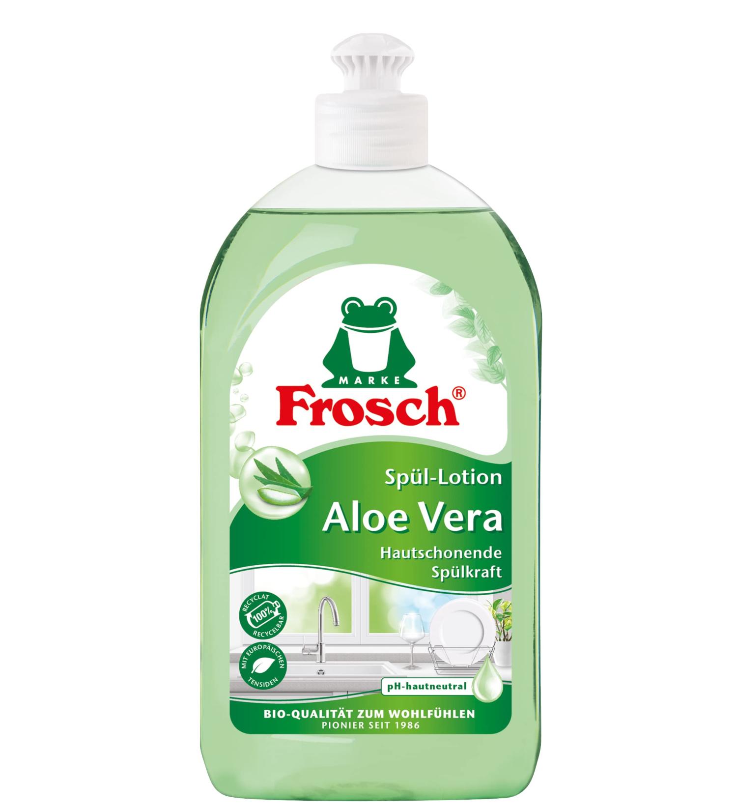 Frosch Aloe Vera Dishwashing Liquid 500ml - Eco-Friendly Gentle on Hands | International Shipping Available - Buy Online on GoSupps.com