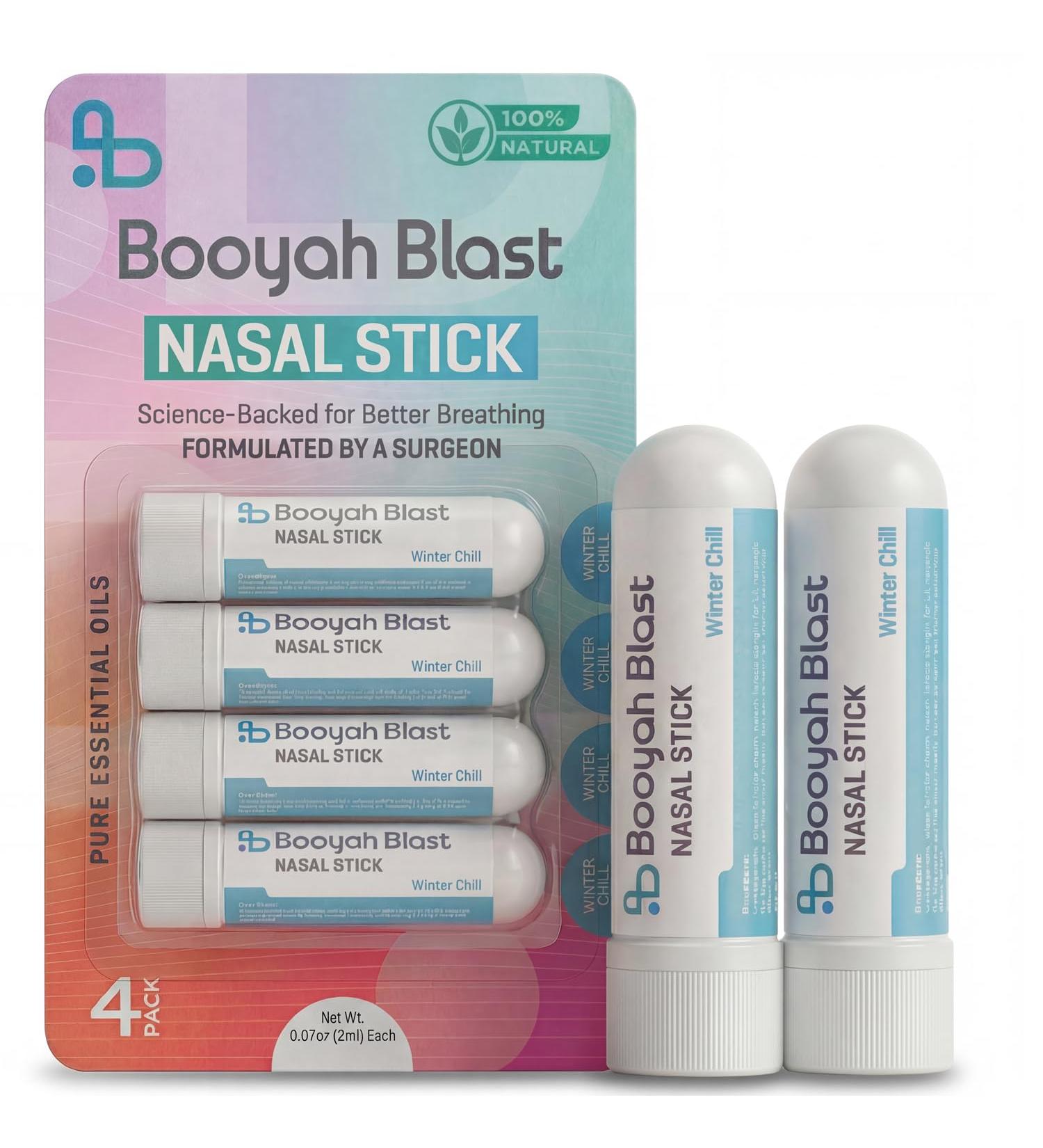 BOOYAH BLAST Nasal Sticks 4PK - Winter Chill - Buy Online on GoSupps.com