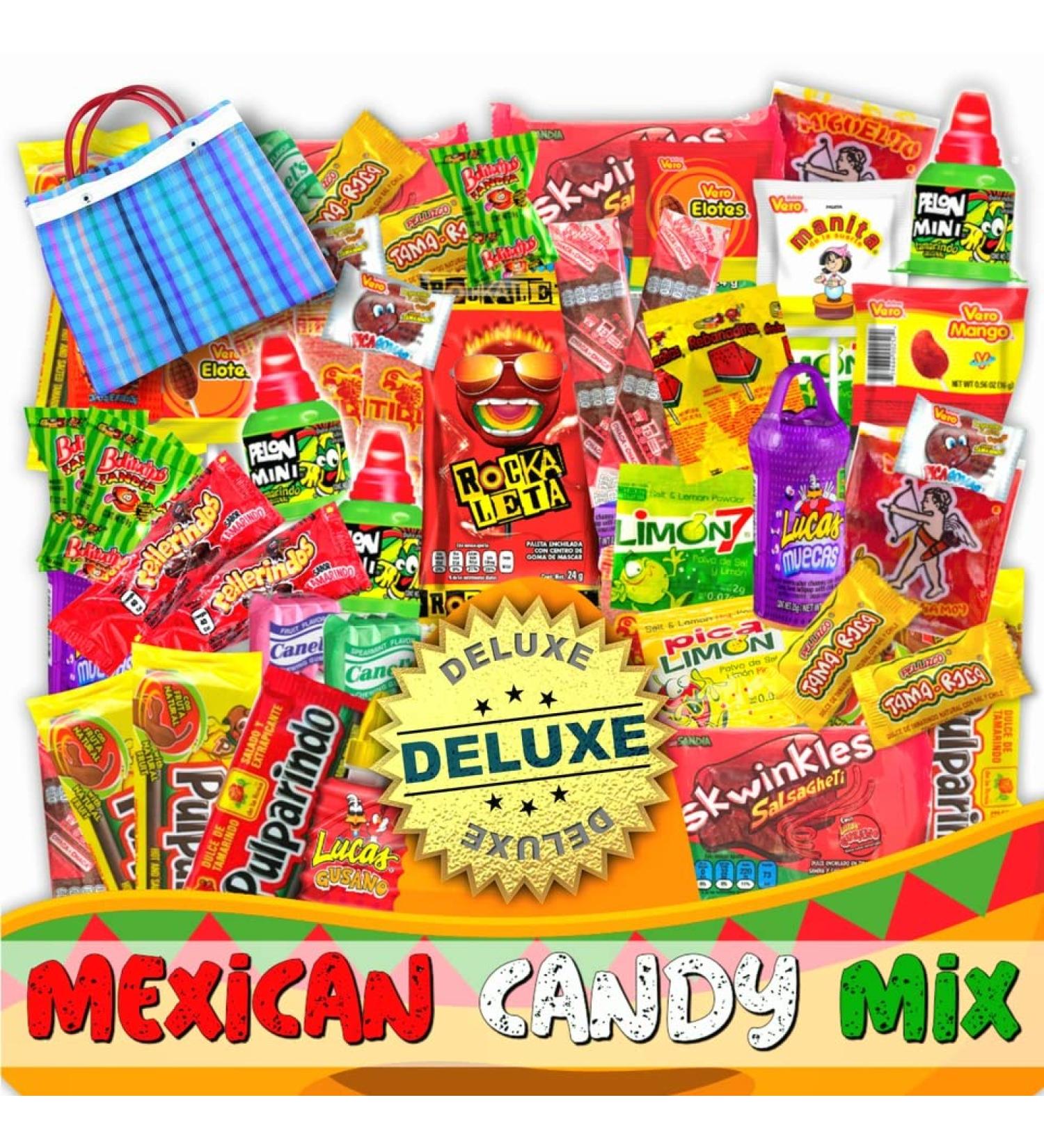 Mexican Candy Mix Assortment (90 Count) - Sweet, Spicy, and Sour Variety Pack by JVR TRADE - Buy Online on GoSupps.com