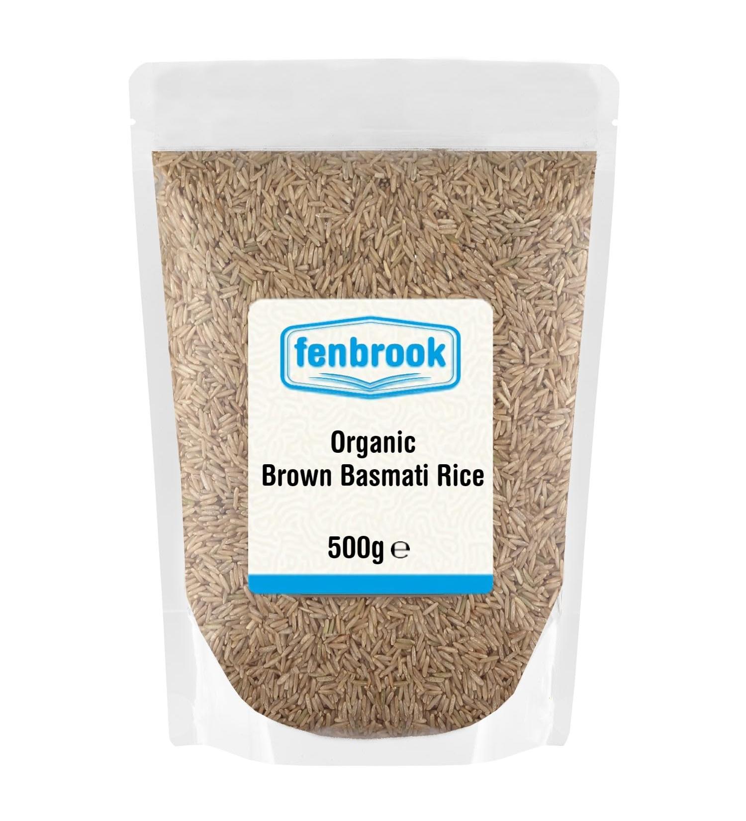 Organic Brown Basmati Rice 500g Certified Organic by Fenbrook Organic - Buy Online on GoSupps.com