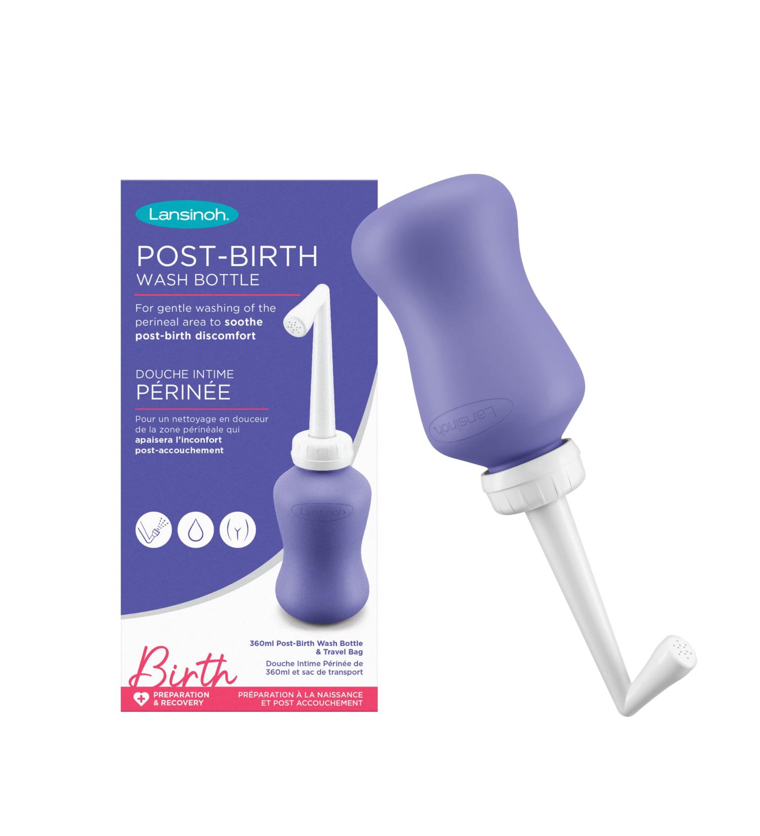 Lansinoh Post-Birth Wash Bottle 360ml | Postpartum Portable Bidet for New Mums | Essential Recovery Tool for Travel & Hospital - Buy Online on GoSupps.com