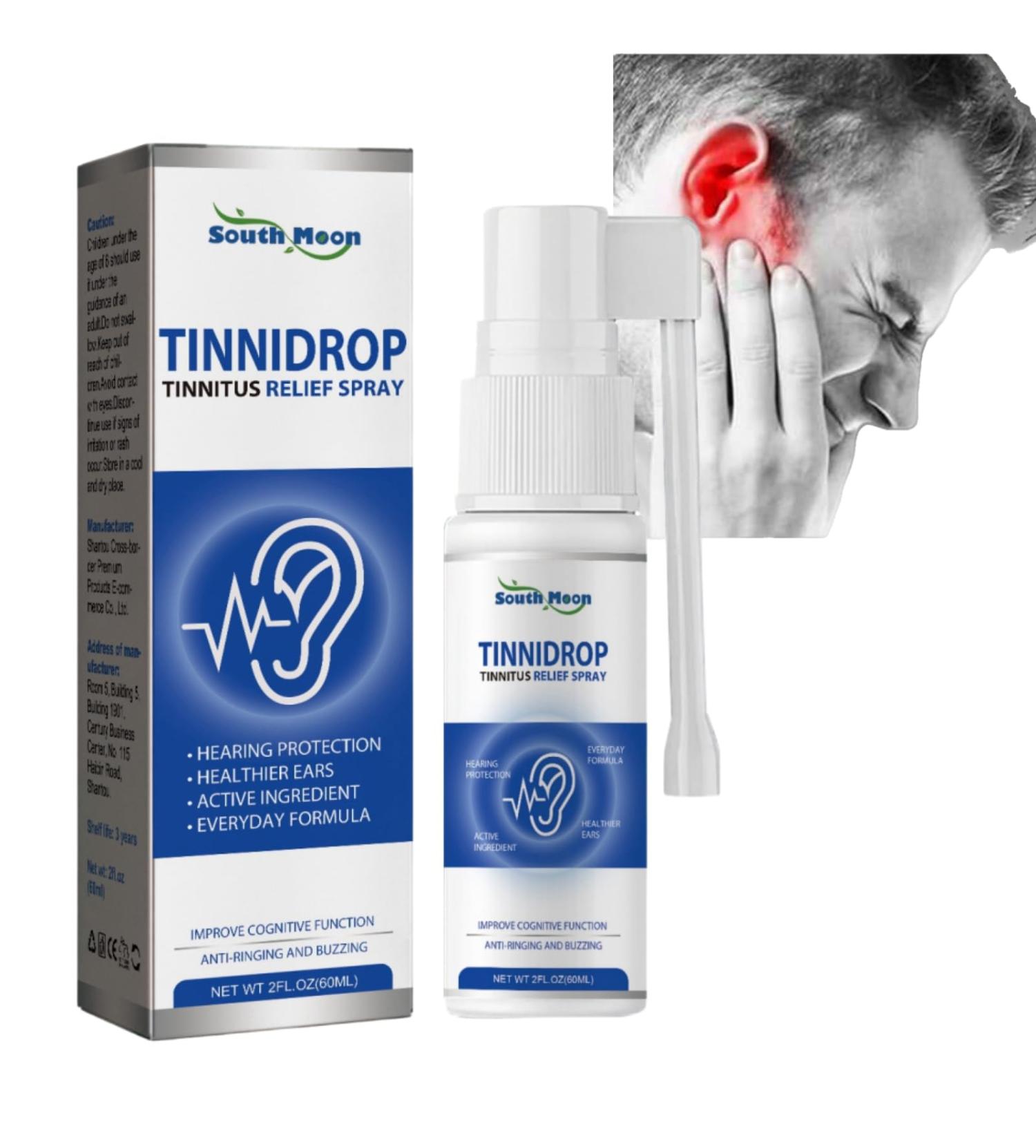 Tinnitus Relief Spray Tinnitus Ear Drops Ear Tinnitus Sprays Tinnitus Relief for Ringing Ears Spray Ear Ringing Relieving Tinnitus Treatment Spray Effectively Ear Care Sprays Ear Noise Spray 60ml - Buy Online on GoSupps.com
