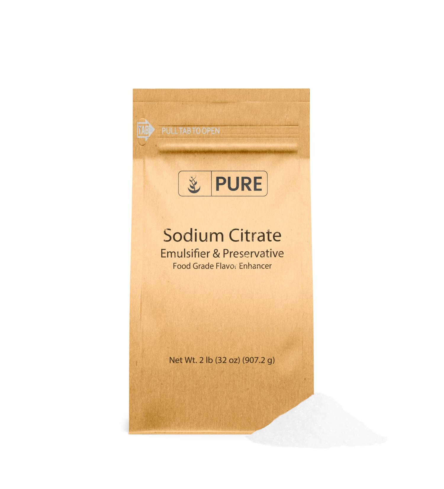 Sodium Citrate (2 lb) - Pure Original Ingredient for Emulsifying and Preserving - Buy Online on GoSupps.com