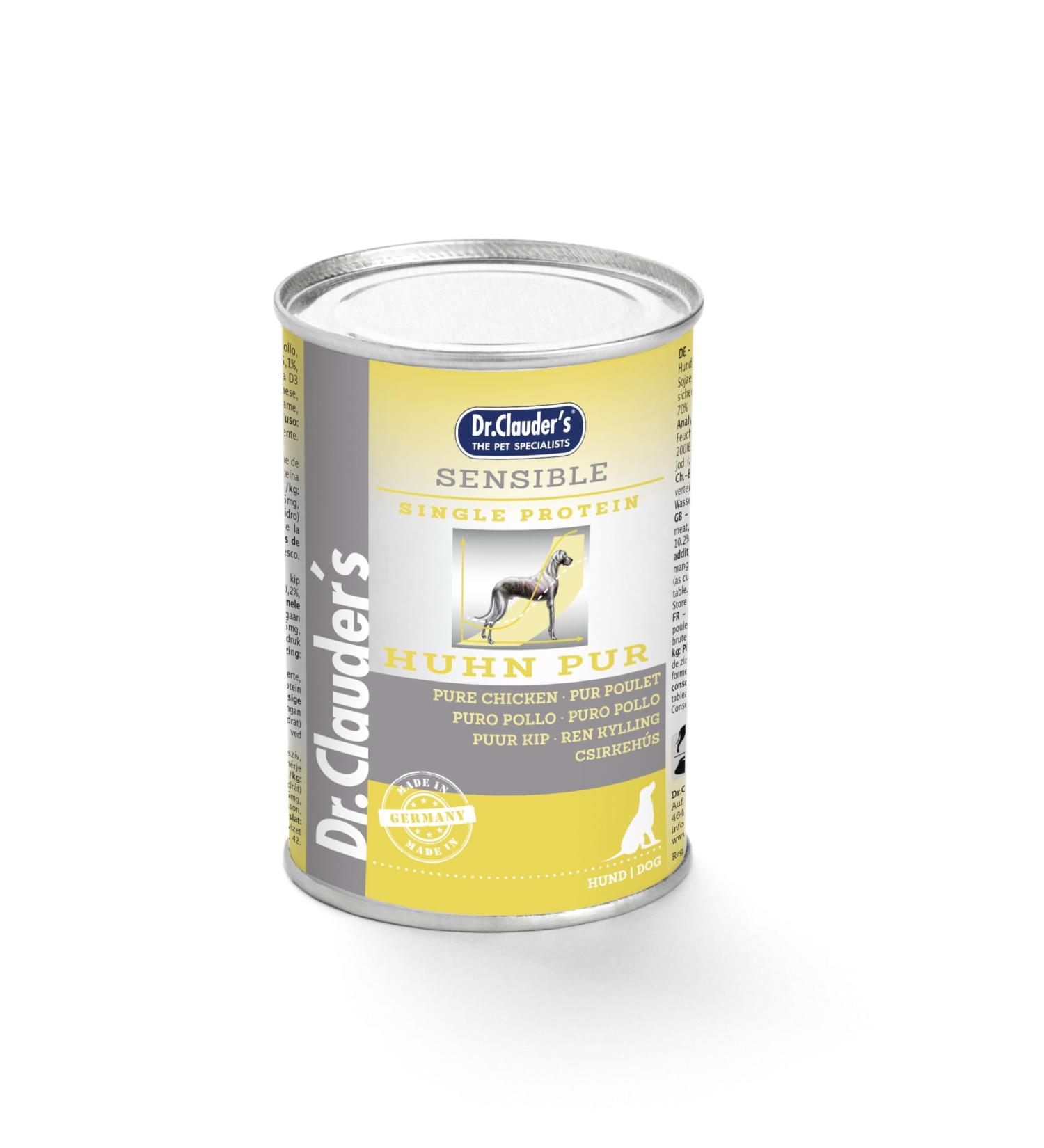 Dr. Clauder's - Wet dog food - Sensitive Diet variety - Specific diet - Super Premium product - 6 x 400 g - 6 x 400 g