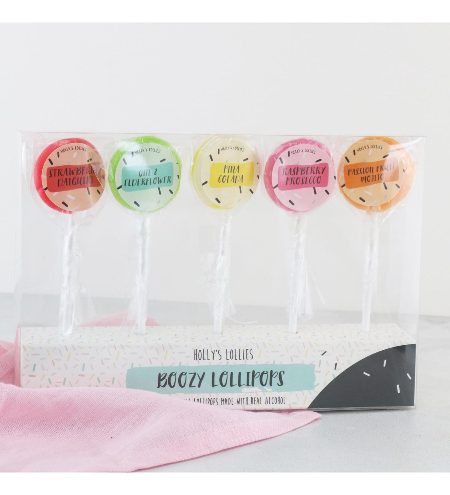 Mixed Boozy Cocktail Lollipop Set 5 x 25g Gift Pack Individually Wrapped Alcoholic Sweets Stocking Filler Mixed Cocktail - Buy Online on GoSupps.com