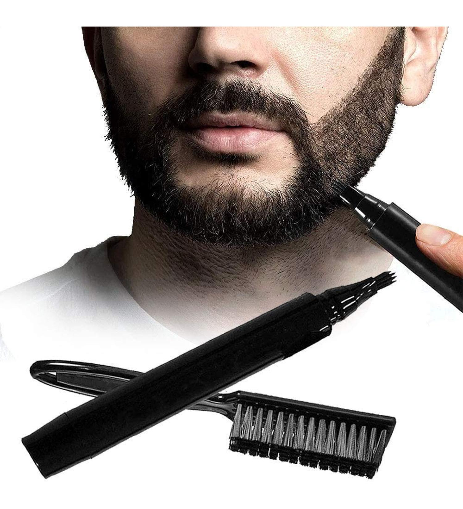 YOUNING BARTF LLER Power Bliefstift - Best Hair Engraving & Eyebrow Tool for Men | Durable Natural Beard & Mustache Coverage (Black) | International Shipping - Buy Online on GoSupps.com
