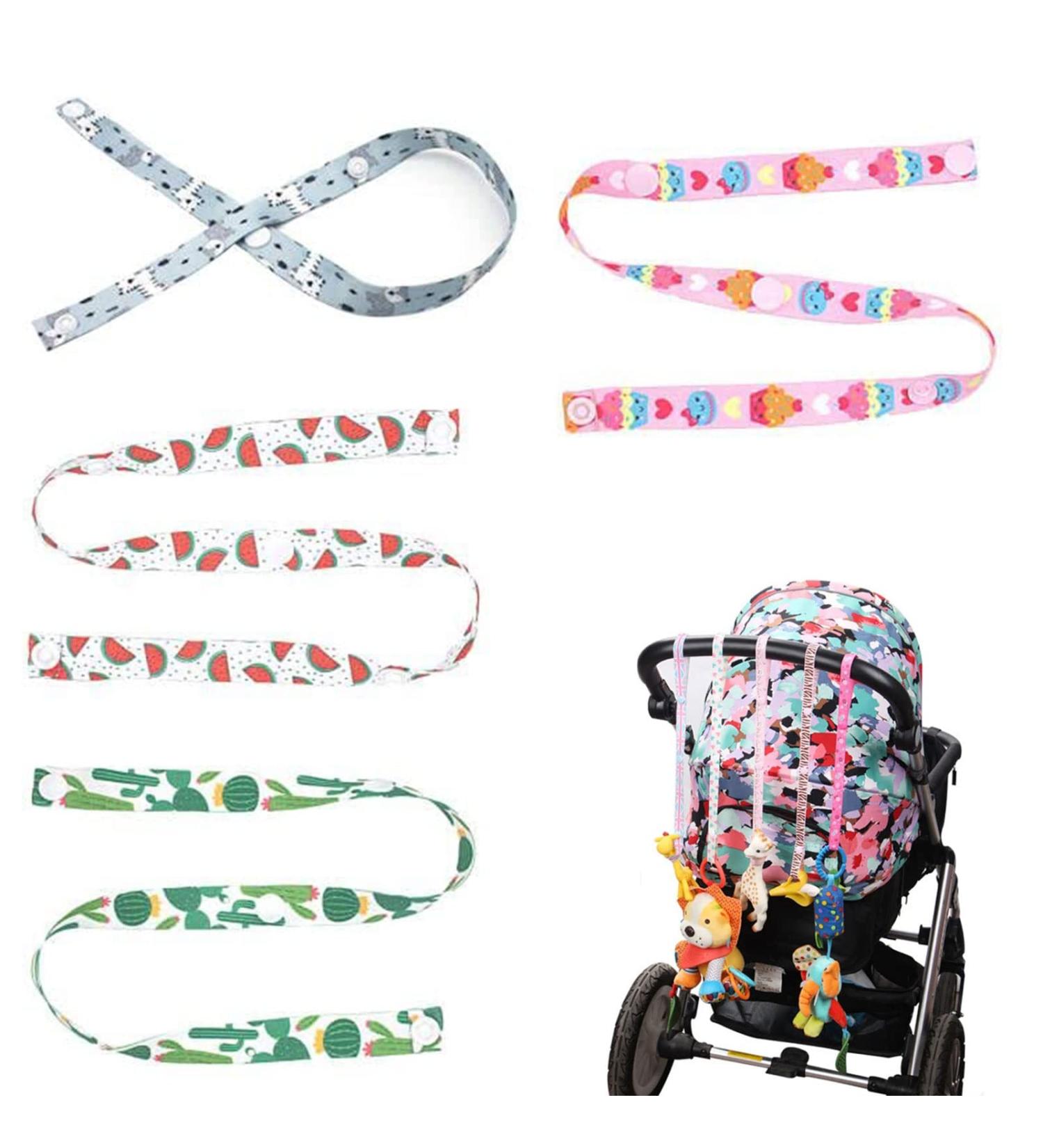 Adjustable Toy Belt Holder for Babies & Children - 4 Pack Stroller Pacifier & Bottle Holder Compatible with Car Seats & Sports Cars - Buy Online on GoSupps.com