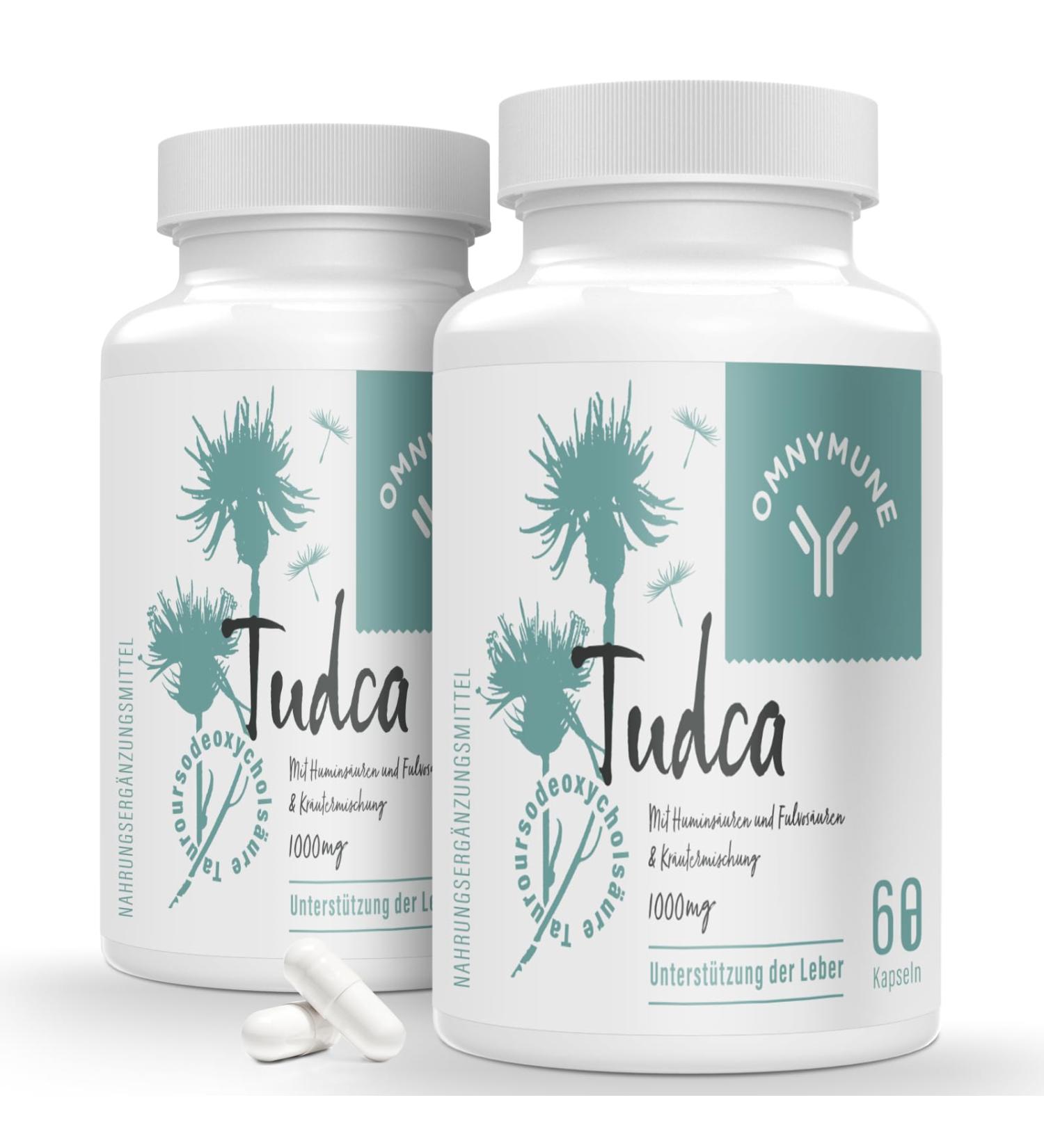 Tudca (Tauroursodeoxycholic Acid) 1000mg - Premium Liver Support Supplement - 120 Capsules (2 Pack) - High Absorption Quality - Buy Online on GoSupps.com