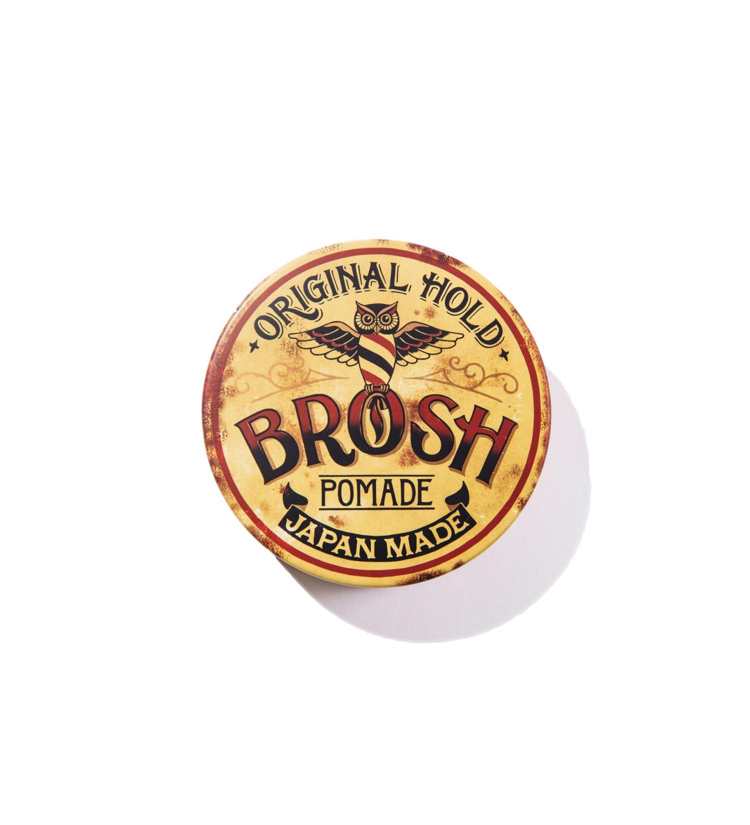 BROSH Original Water-Based Pomade | Extra Firm Hold & Medium Gloss for Men's Hairstyling - 4oz - Buy Online on GoSupps.com