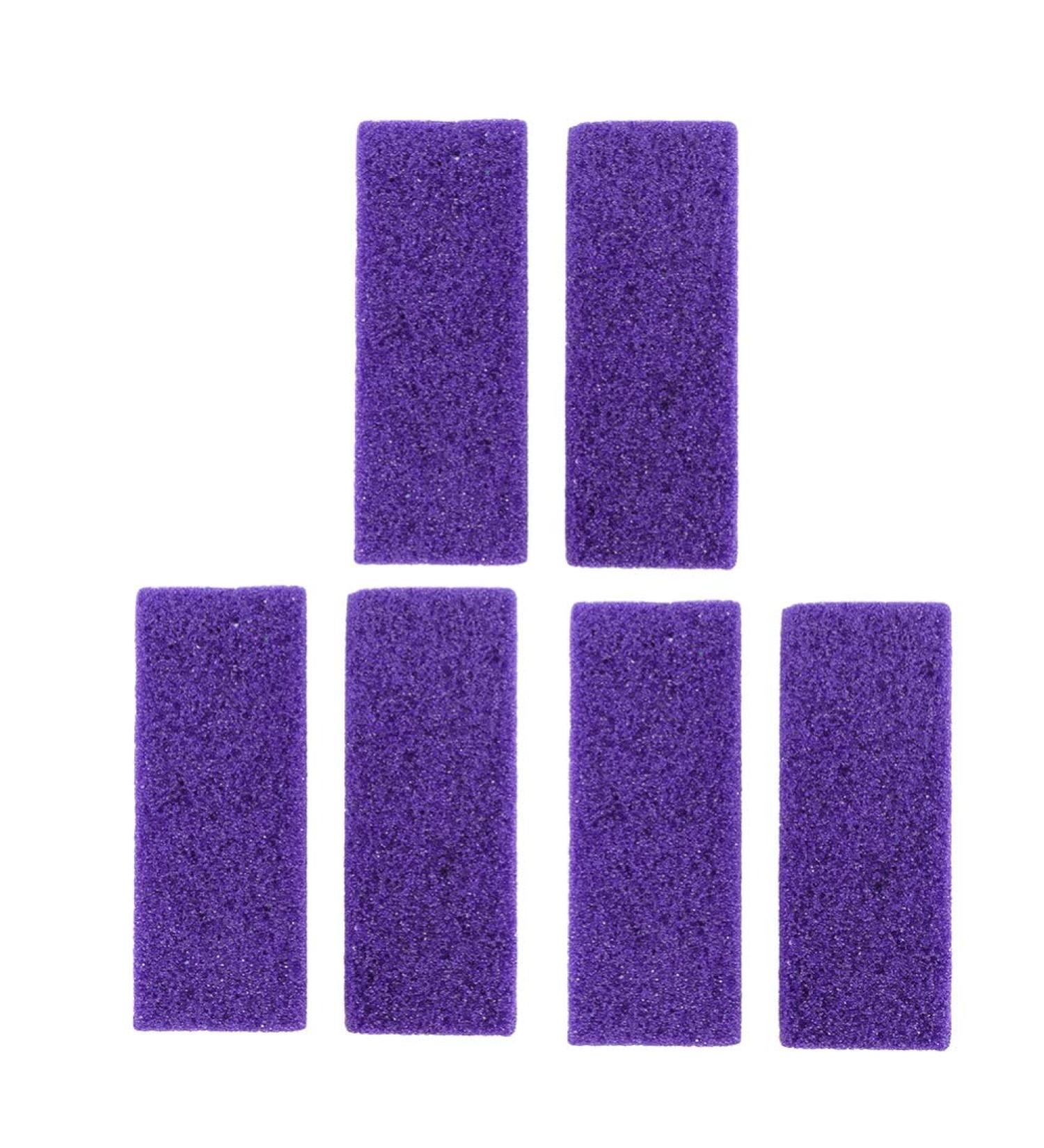 6pcs Foot Stone Shower Pumice Stone Foot Exfoliator Scrubber for Feet Dead Skin Callus Remover Tool Home Travel Bath (Purple) - Buy Online on GoSupps.com