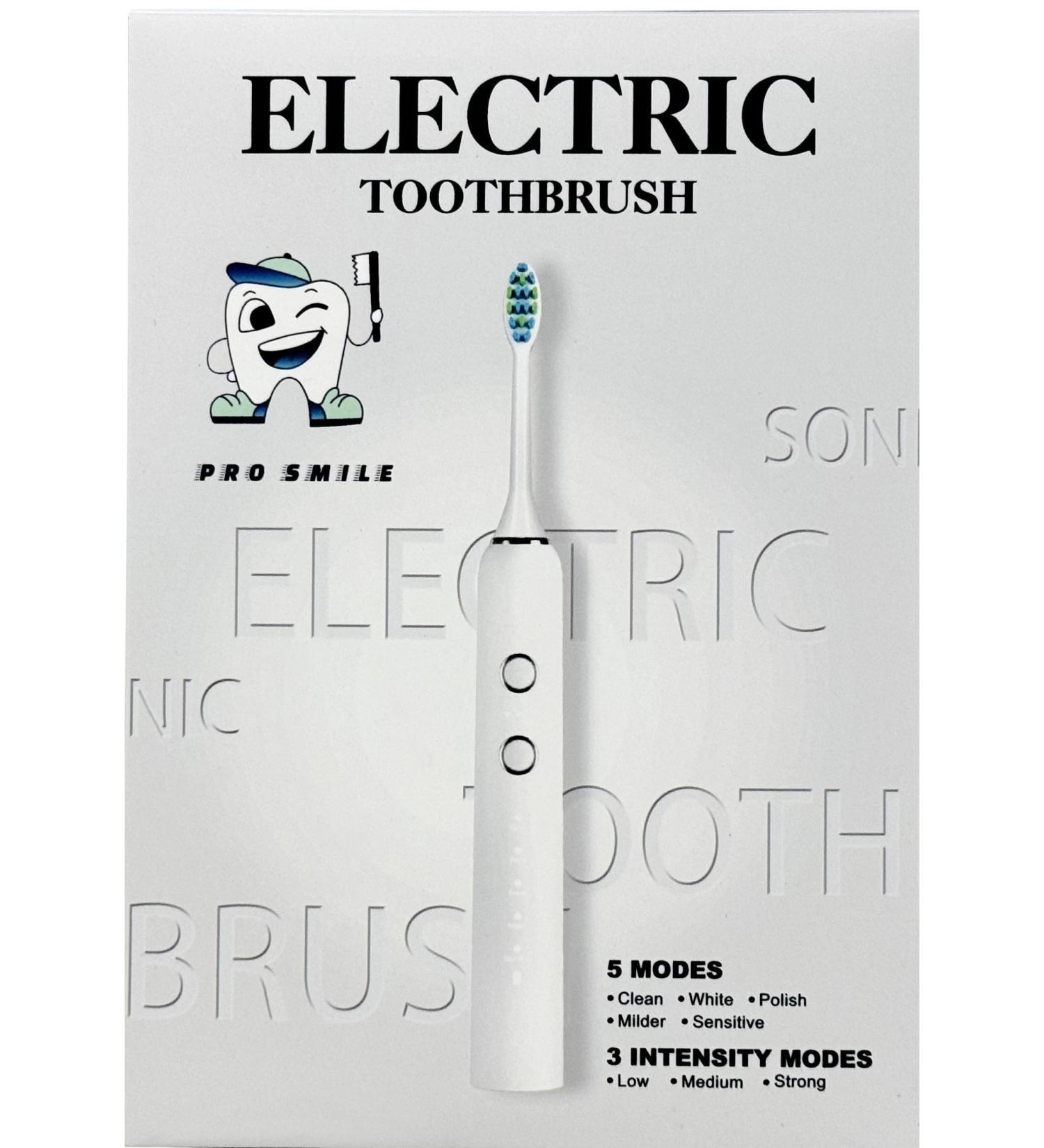 Sonic Electric Rechargeable Toothbrush for Adults - 2 Heads 5 Modes Lasts 45 Days on a Single Charge - Buy Online on GoSupps.com