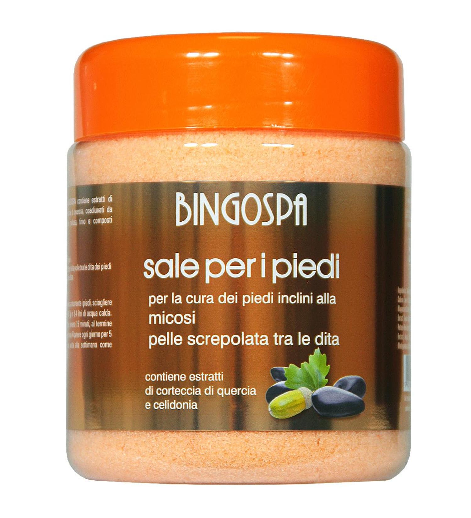  BingoSpa Foot salt for the care of feet prone to fungal infections and chapped skin between the toes 550g BINGOSPA - Buy Online on GoSupps.com