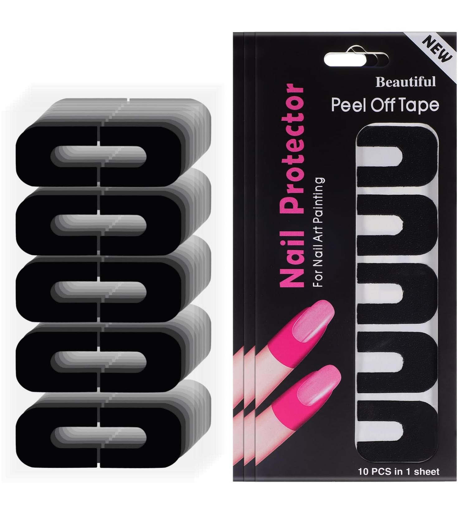 Healeved 100 Sheets protective case Nail Polish Guard Anti-spill stickers Nail Polish Protector patch protector Nail Tape safety mask Silica gel 3.00X2.50X0.10CM As Shown - Buy Online on GoSupps.com