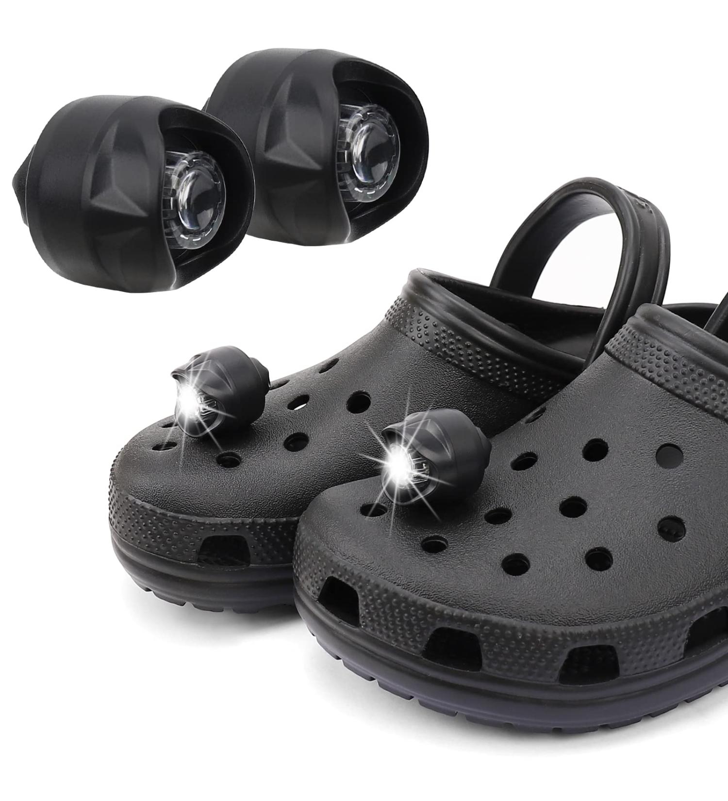 Vafee 2Pcs Croc Lights for Shoes - Waterproof LED Headlights for Dog Walking and Camping - Buy Online on GoSupps.com