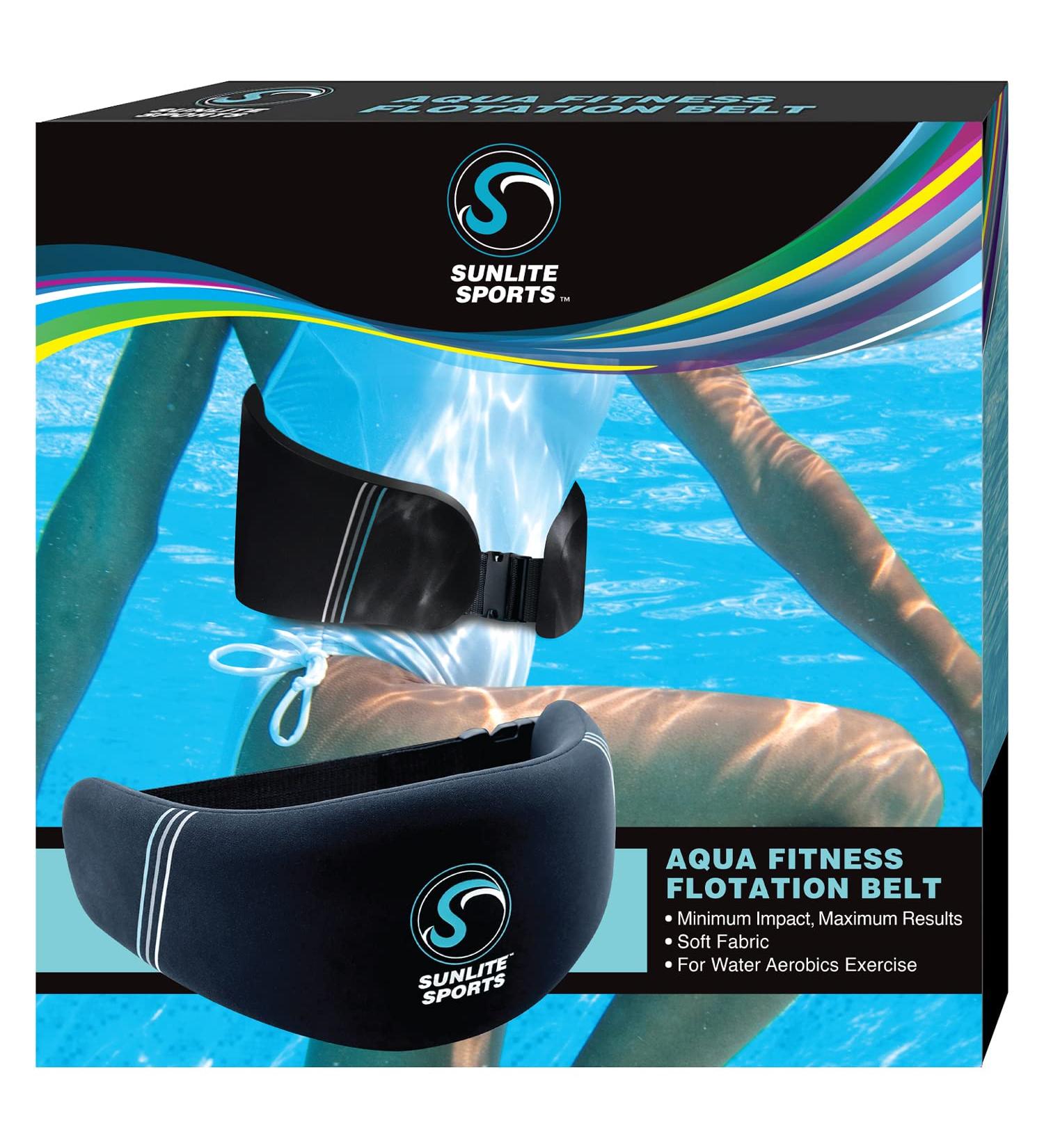 Sunlite Sports Deluxe Water Aerobics Swim Belt - High-Density EVA-Foam Dumbbell Set - Pool Fitness & Aqua Therapy Essential - Buy Online on GoSupps.com