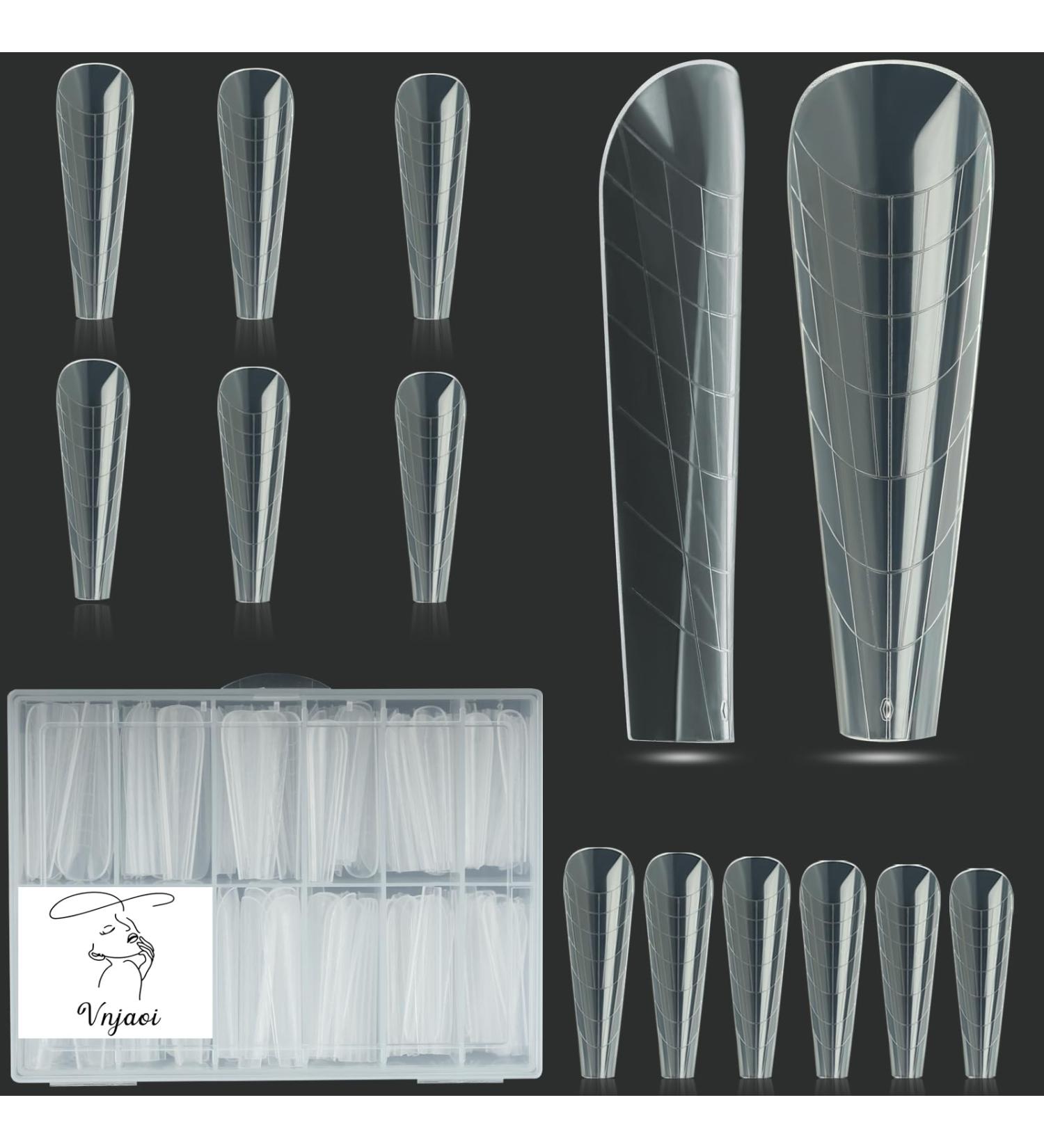 Vnjaoi 120 pc Poly Extension Gel - Dual Nail Shapes for Gel Manicure | Coffin Nail Art Kit for Salon & DIY Home Use - Buy Online on GoSupps.com