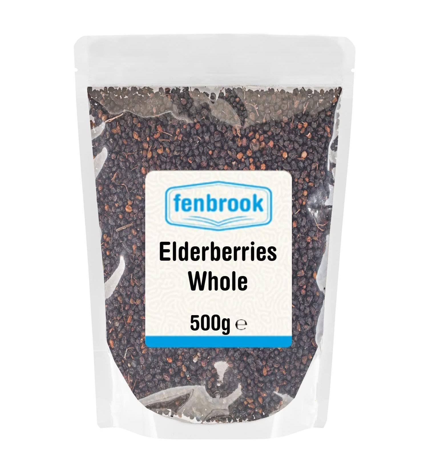 Elderberries Whole 500g by Fenbrook