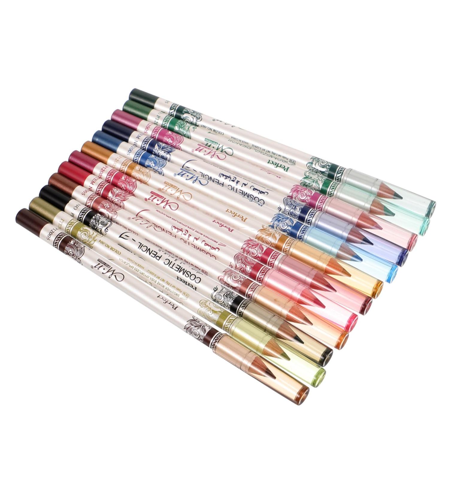 Didiseaon 24 Pcs Eyeliner Pen Makeup Eyeliner Colorful Eyeliner Wooden - Buy Online on GoSupps.com