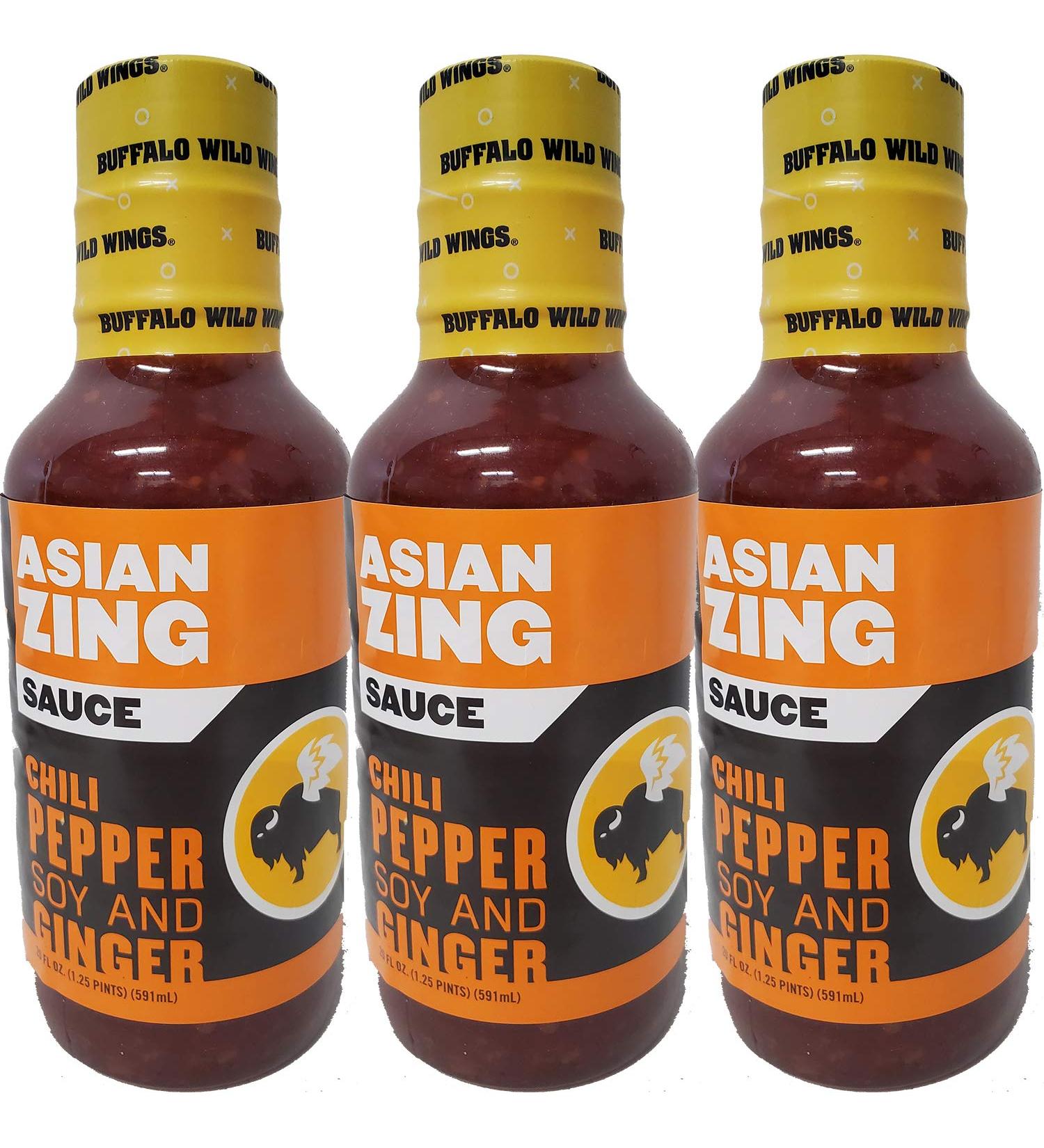 Buffalo Wild Wings Asian Zing Chicken Wing Sauce 20oz - 3 Pack