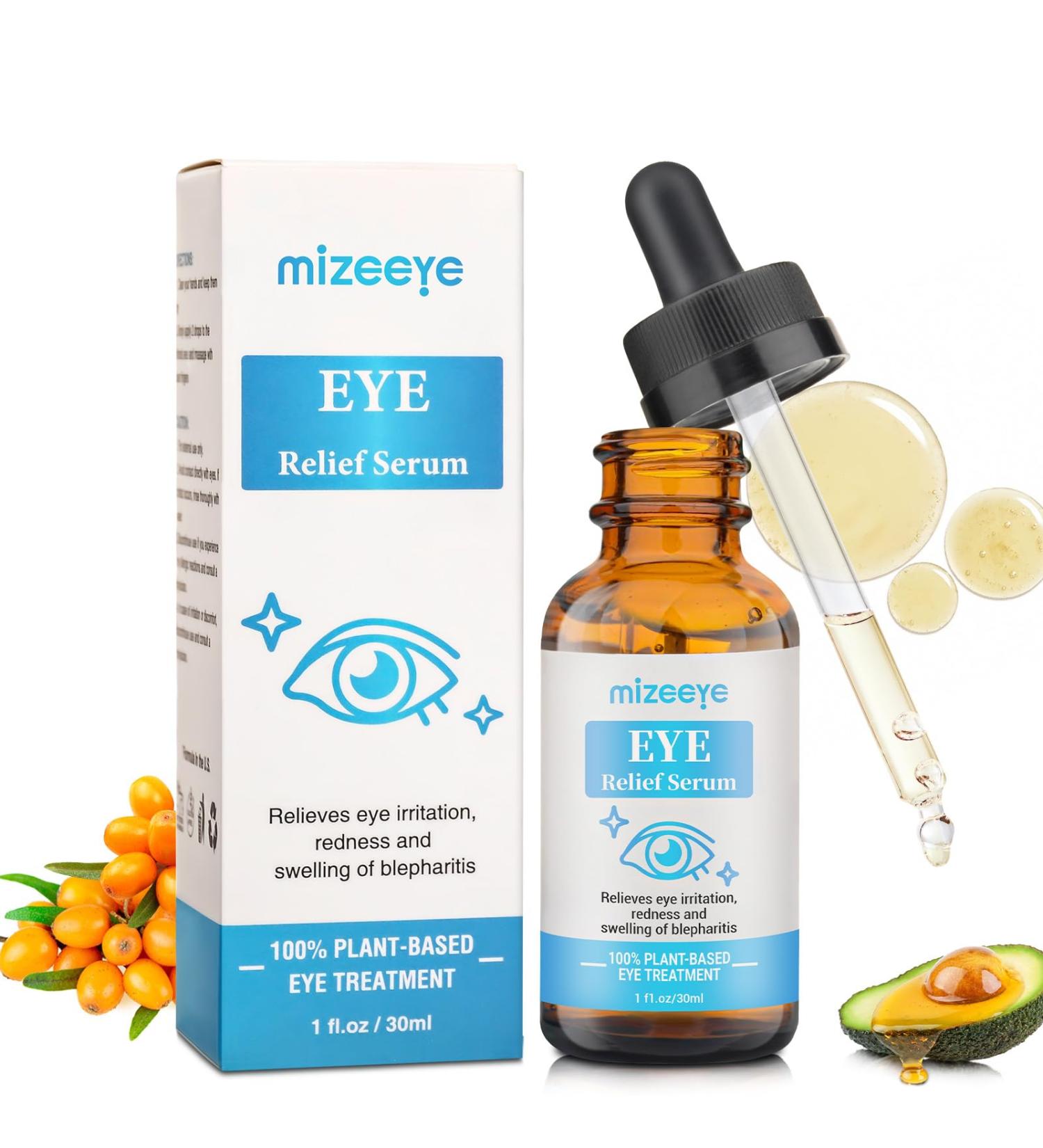 Eye Serum For Chalazion & Blepharitis 30ML Chalazion Remover For Eyelid Blepharitis Eyelid Serum With Avocado Oil Sea Buckthorn Oil & Caffeine Relieve Puffiness and Eye Fatigue 1 PCS - Buy Online on GoSupps.com