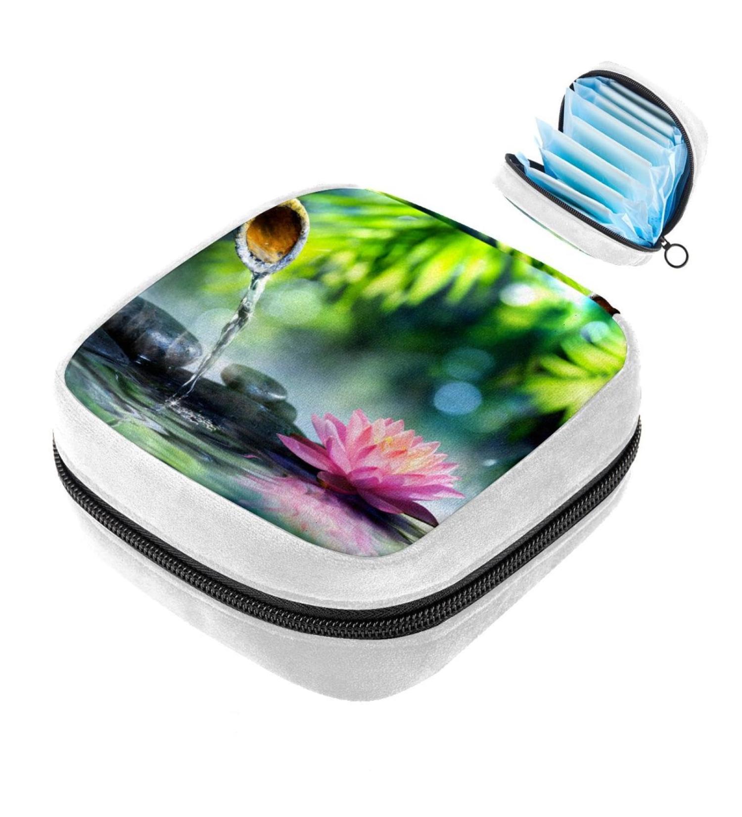 GIAPB Sanitary Napkin Storage Bag - Pink Water Lilies Color - Buy Online on GoSupps.com