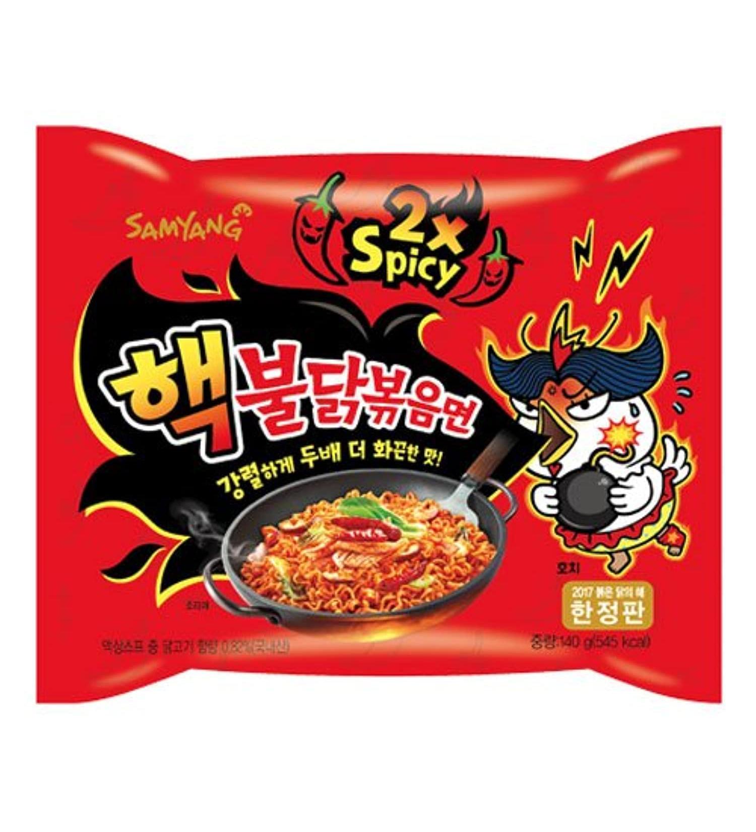Spicy Samyang Noodle Ramen (140g) - Pack of 6 | Authentic Korean Instant Noodles | International Shipping - Buy Online on GoSupps.com