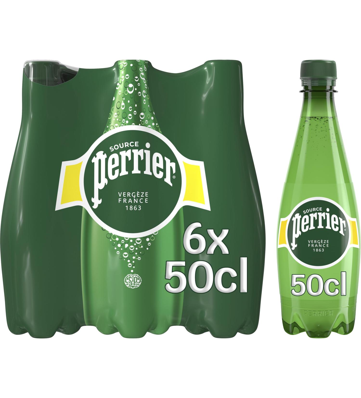 Perrier - Water with gas - Set of 6 bottles of 500 ml - Buy Online on GoSupps.com