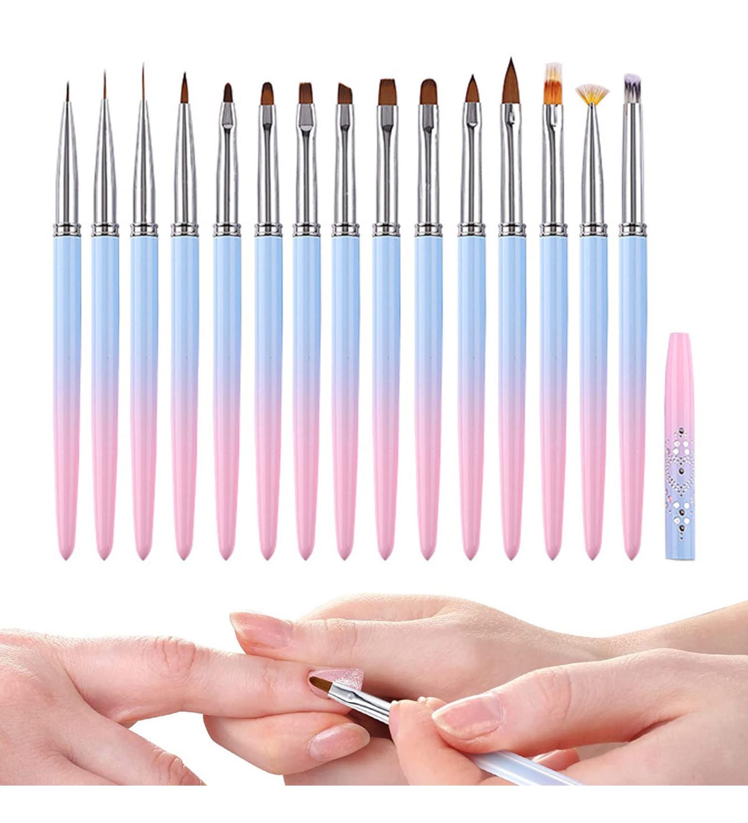 Nail Dotting Tool Set Manicure Liner Brush Painting Tools Nail Art Polish Pen - Fine Tip Nail Dotting Pen for Salon Home Nail Dotting Outlining Hersil 15 sets - Buy Online on GoSupps.com