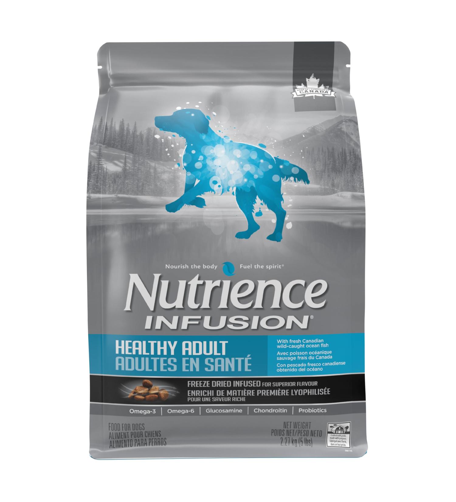 Nutrience Infusion Healthy Adult Dog Food Ocean Fish 2.27 kg (5 lb) Bag - Buy Online on GoSupps.com