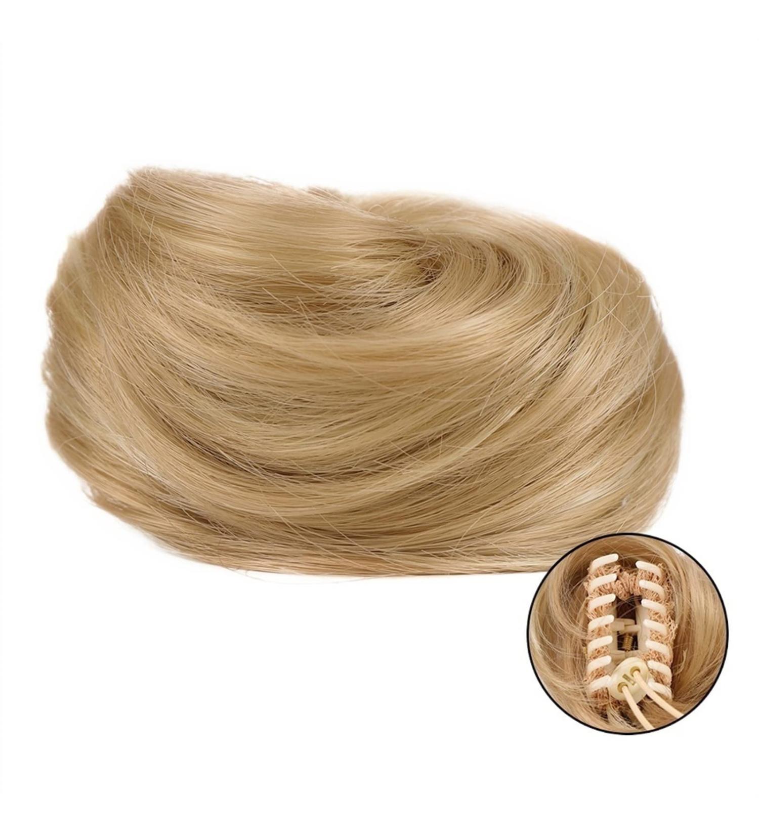 Bun Hair Pieces for Women Synthetic Claw Clip Bun Cat Ears Hair Donut Bun Claw Clip Messy Hair Bun Mini Hair Extensions Women Hair Accessories Messy Bun Hair Piece (Color : 18H613) - Buy Online on GoSupps.com
