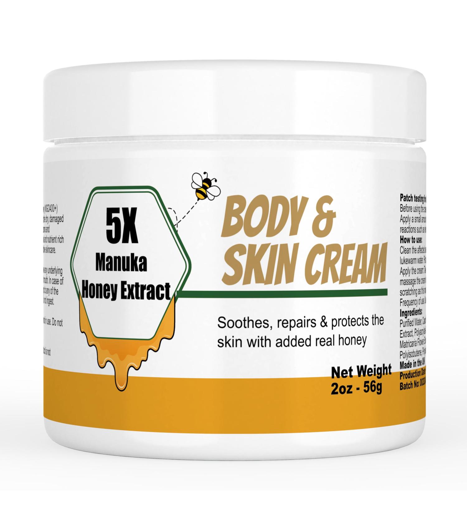 Max Strength Organic Manuka Honey Cream Ointment - Soothing Relief for Dry Skin Eczema Rash & Irritation - 2 Fl Oz (Pack of 6) - International Shipping Available - Buy Online on GoSupps.com