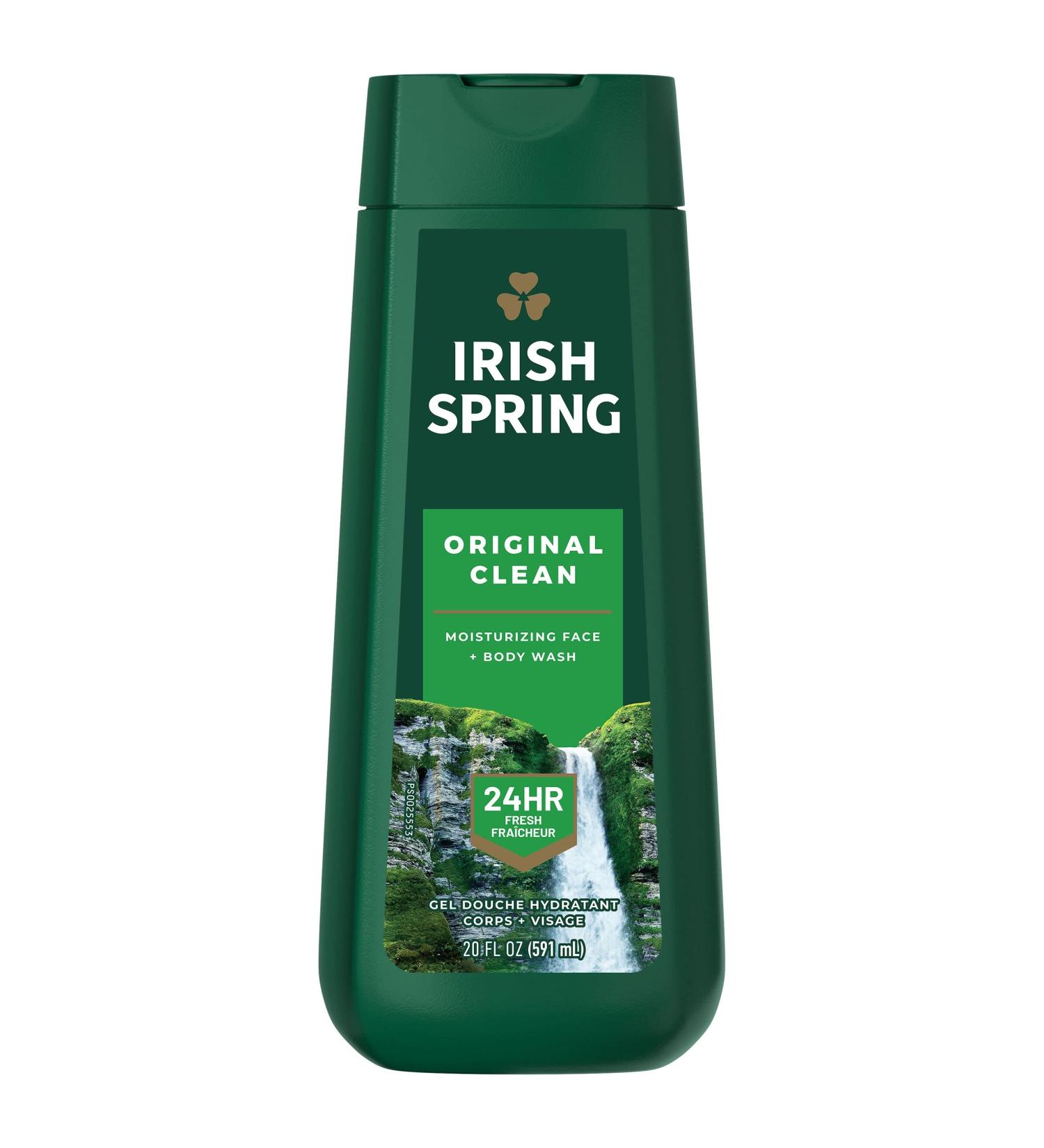 Irish Spring Original Clean Body Wash for Men - 20 Oz - Buy Online on GoSupps.com