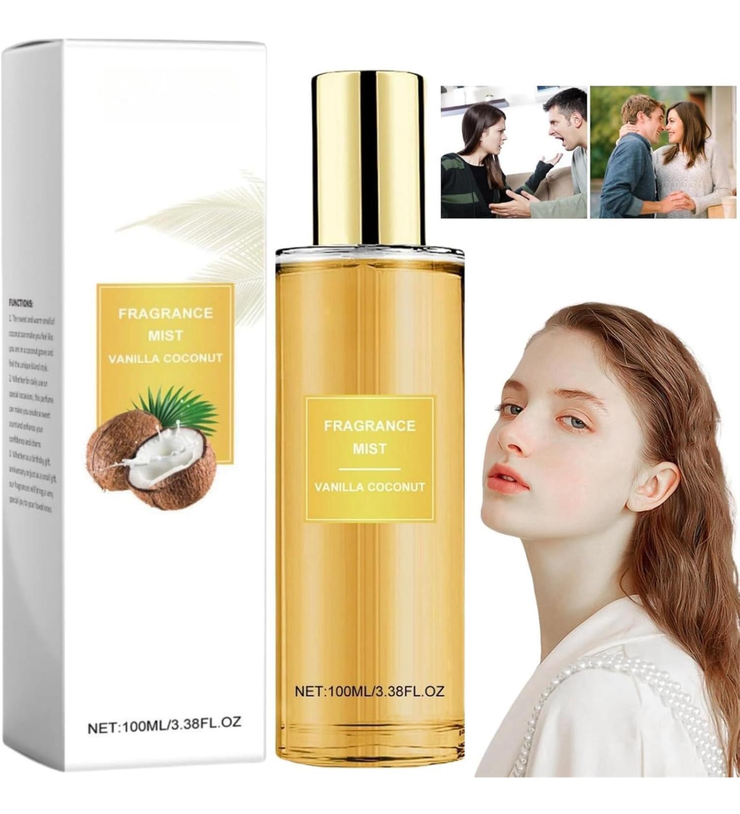 Vanilla Coconut Body Spray Vanilla Coconut Hair Body Perfume Spray Body & Hair Fragrance Mist Travel Size Long Lasting Perfume Spray 1PCS - Buy Online on GoSupps.com