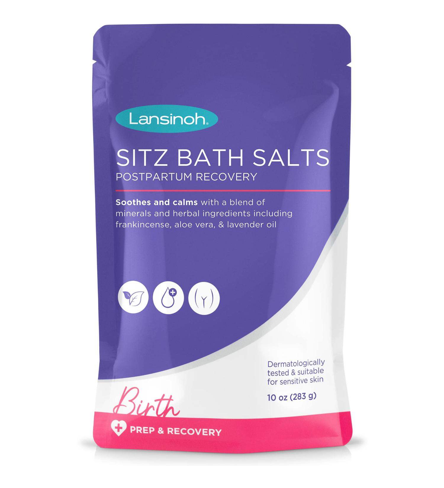 Lansinoh Postpartum Essentials Sitz Bath Salts - 10 Oz White - Buy Online on GoSupps.com