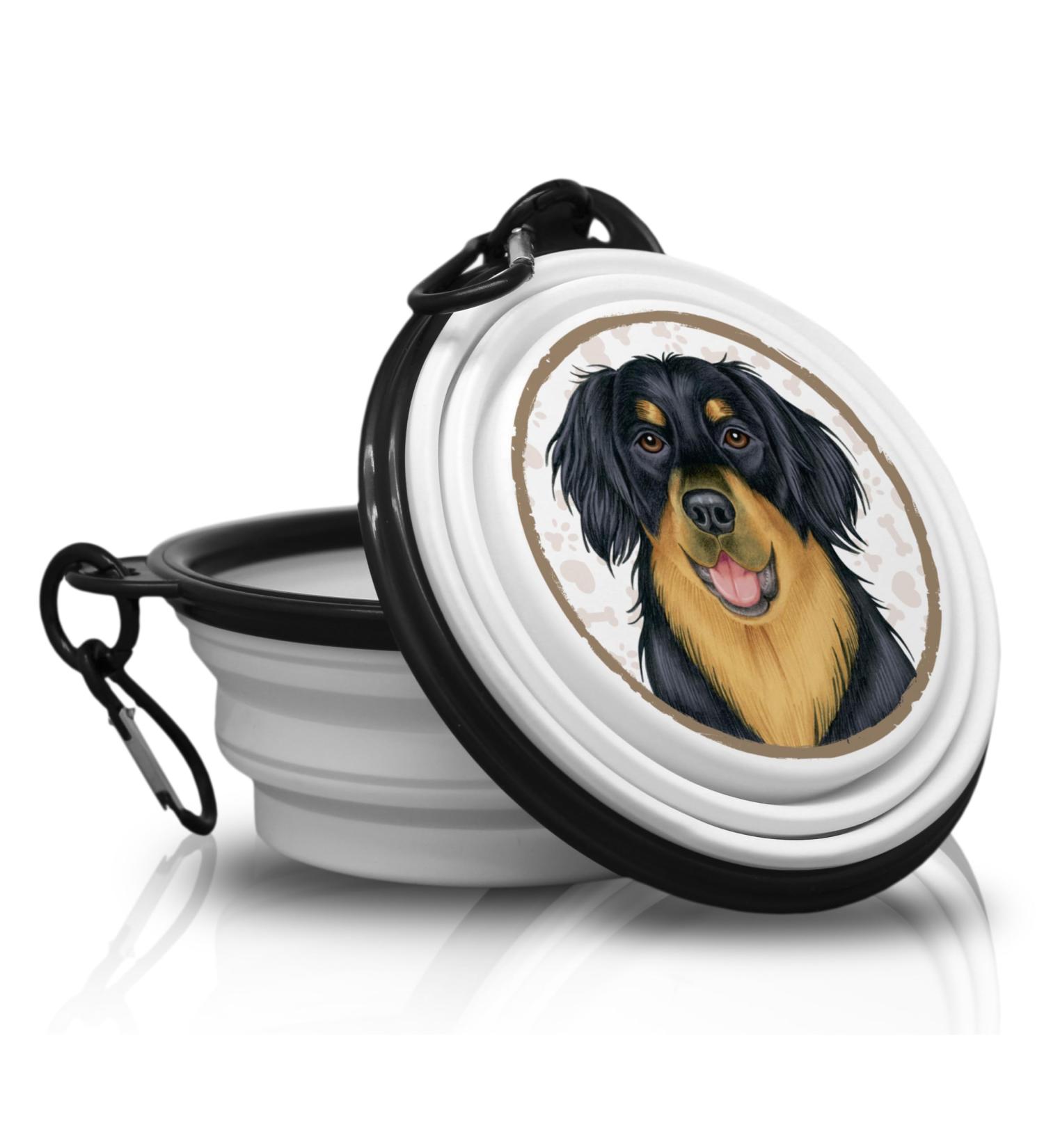 28. Hovawart Portable Folding Pet Bowl with Carabiner - Perfect Travel Food & Water Bowl for Dogs - Buy Online on GoSupps.com